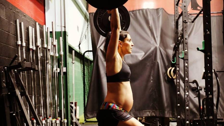 Woman lifting weights