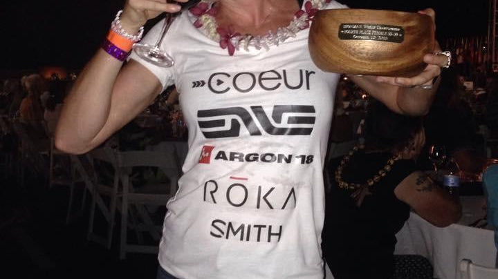 Woman with a bowl in Kona