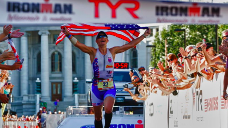 Running with the American Flag