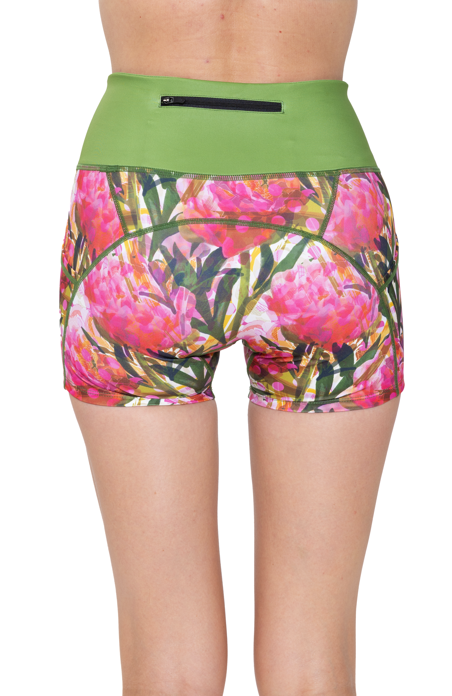 Coeur Sports 3 inch fitted run short Flower Pop 3" Fitted Run Shorts