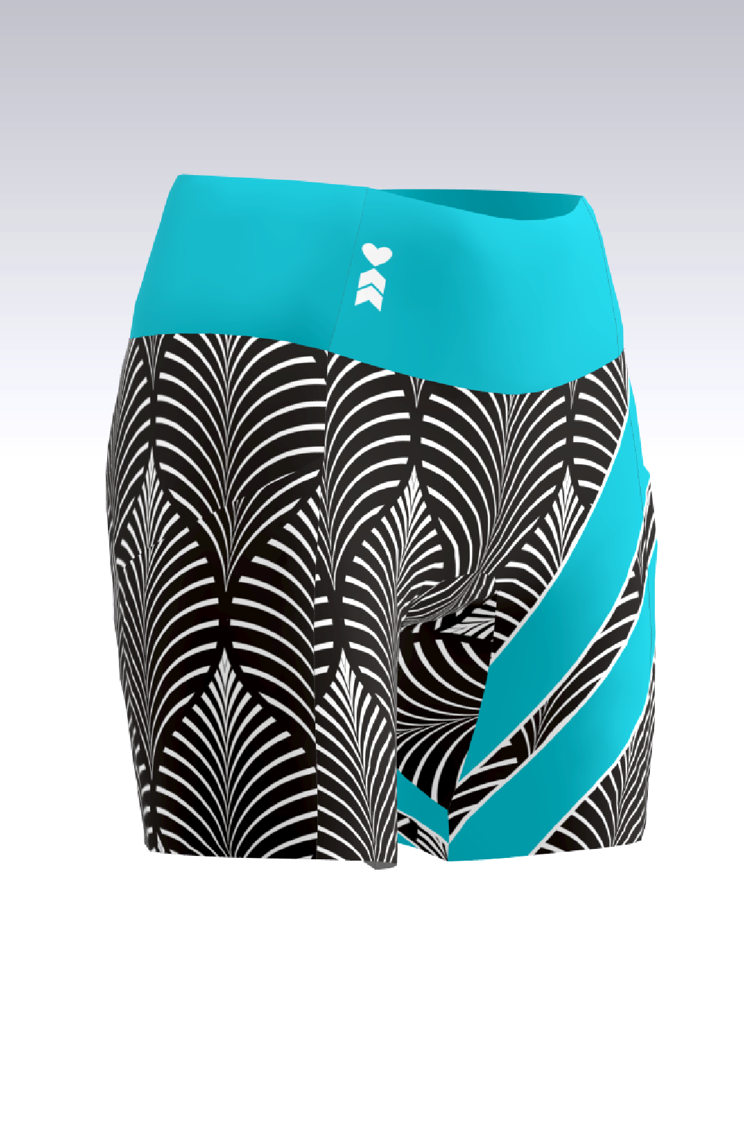 Coeur Sports 5 inch fitted run short PRESALE! Filigree Fitted Run Shorts