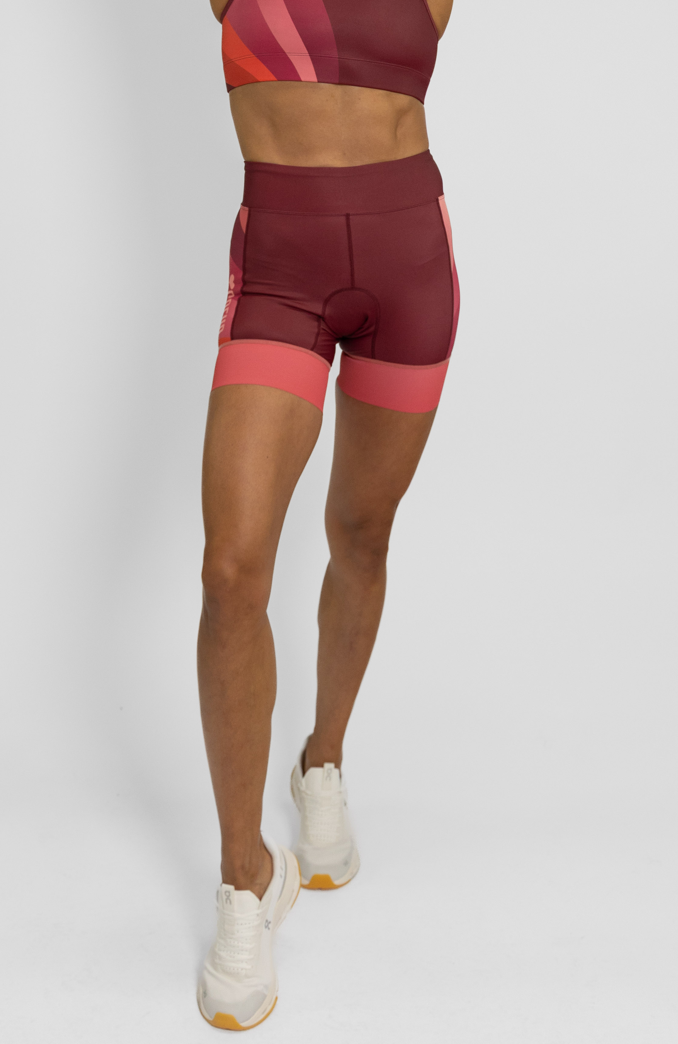 Coeur Sports 5 inch Powerband Tri Short Women's 5" Triathlon Short in Sunburst