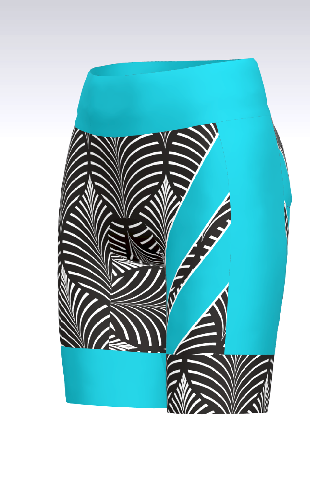 Coeur Sports 8 Inch Powerband Tri Short PRESALE! Filigree Women's 8 inch Triathlon Shorts