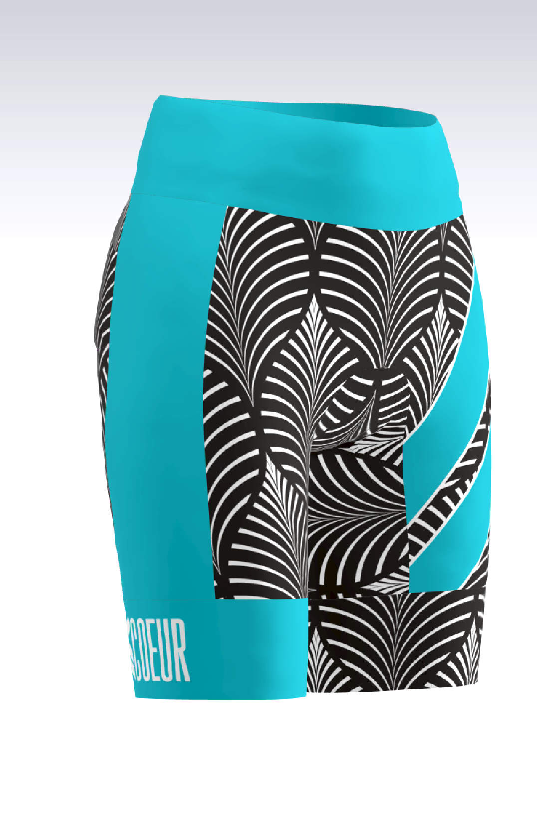 Coeur Sports 8 Inch Powerband Tri Short PRESALE! Filigree Women's 8 inch Triathlon Shorts