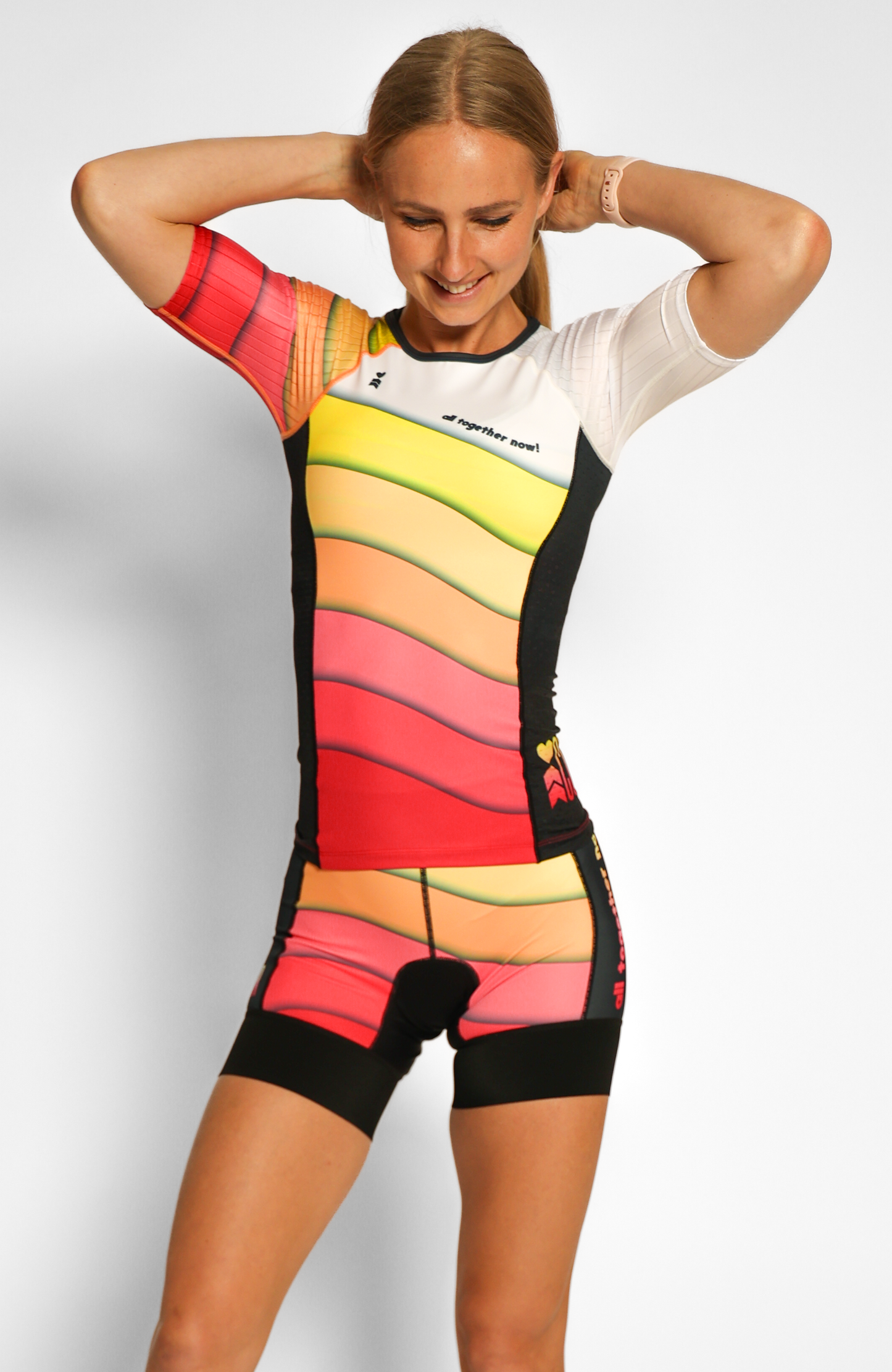 Coeur Sports Aero Tri Top All Together Collection 23 Women's Sleeved No Zip Triathlon Aero Top