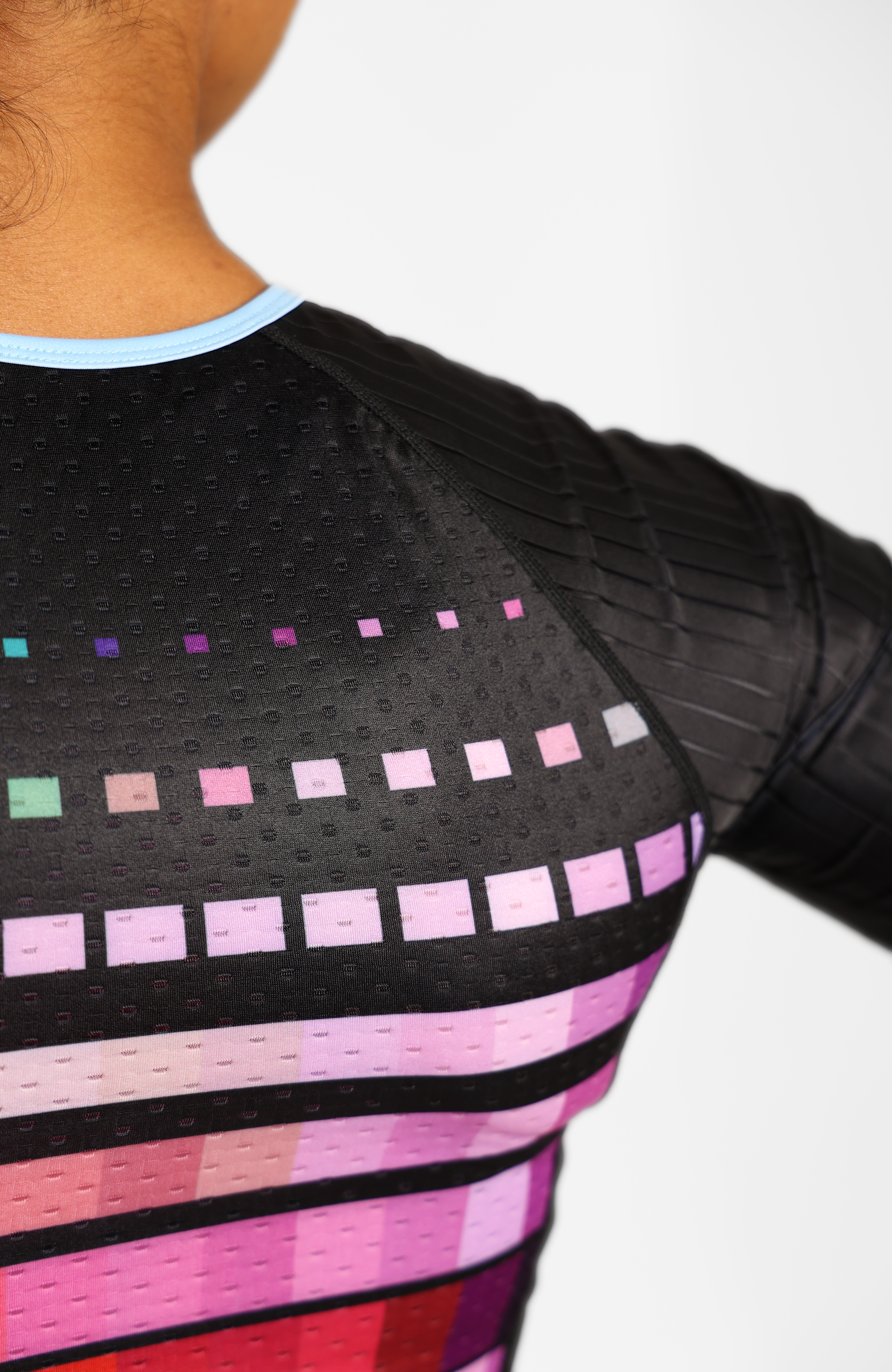 Coeur Sports Aero Tri Top Cyberchic Women's Sleeved NO ZIP Triathlon Aero Top