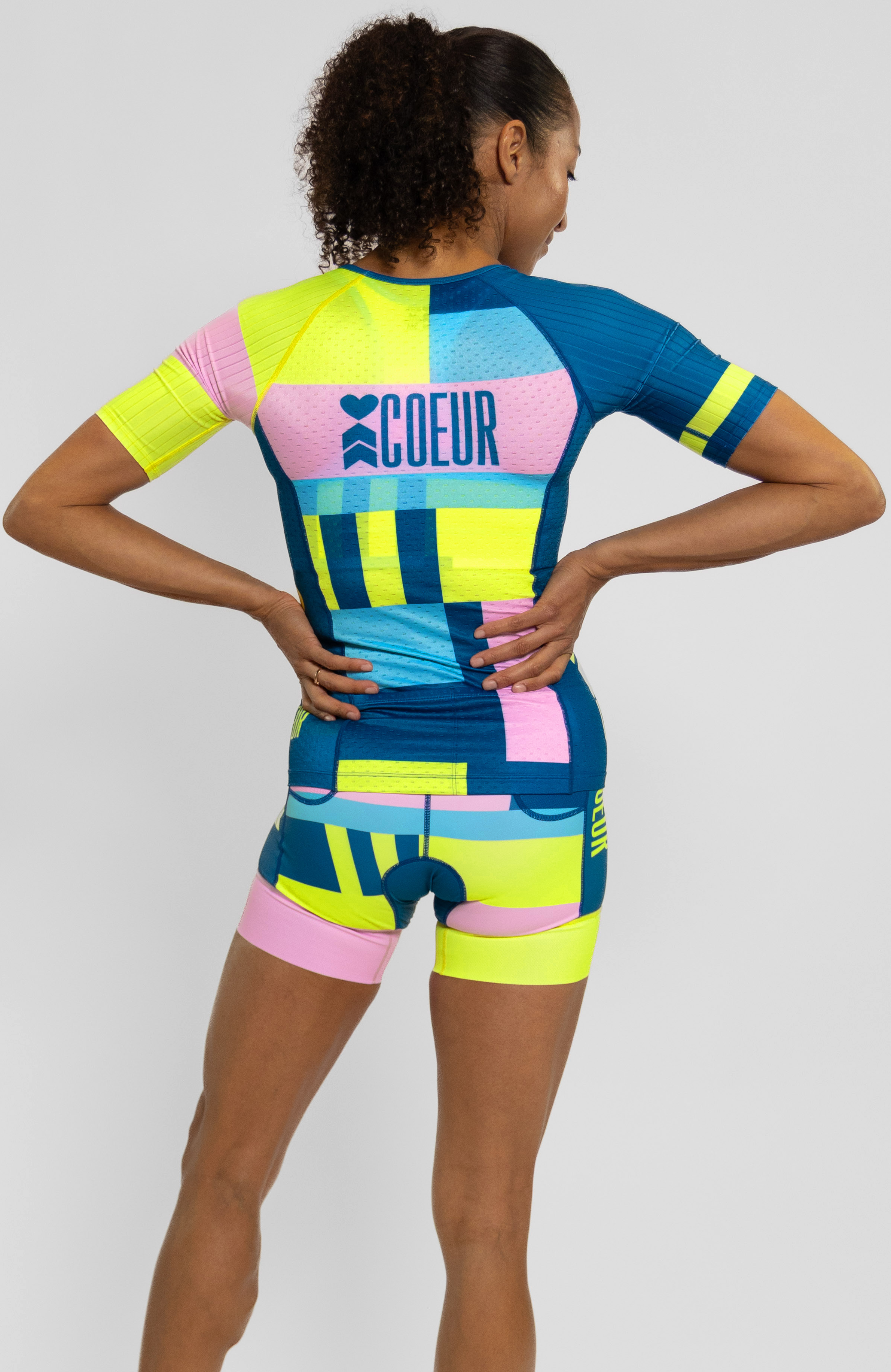 Coeur Sports Aero Tri Top Women's Sleeved Triathlon Aero Top in Flagship