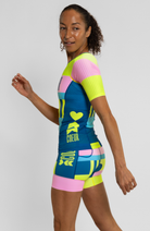 Coeur Sports Aero Tri Top Women's Sleeved Triathlon Aero Top in Flagship