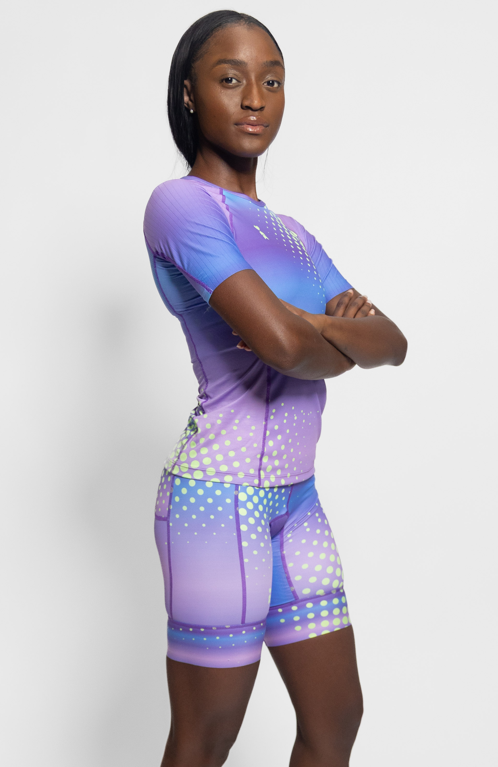 Coeur Sports Aero Tri Top Women's Sleeved Triathlon Aero Top in Plush