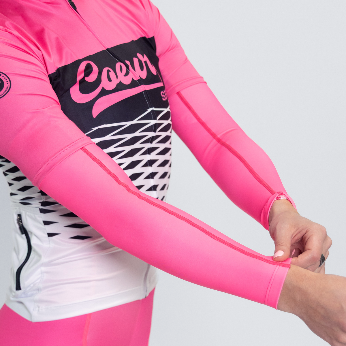 【ポン酢】rurumu: multi stripe arm warmer coeur-sports-arm-warmer-