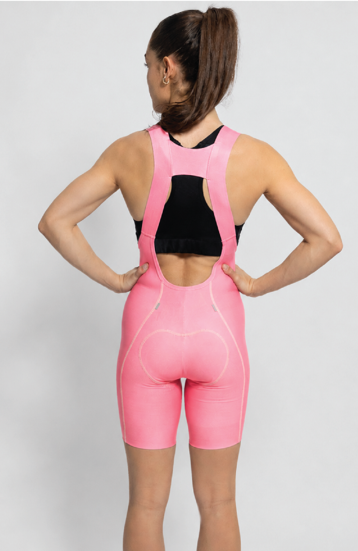 Coeur Sports Bib Short Women's EZ Drop Cycling Bibs in Honeysuckle