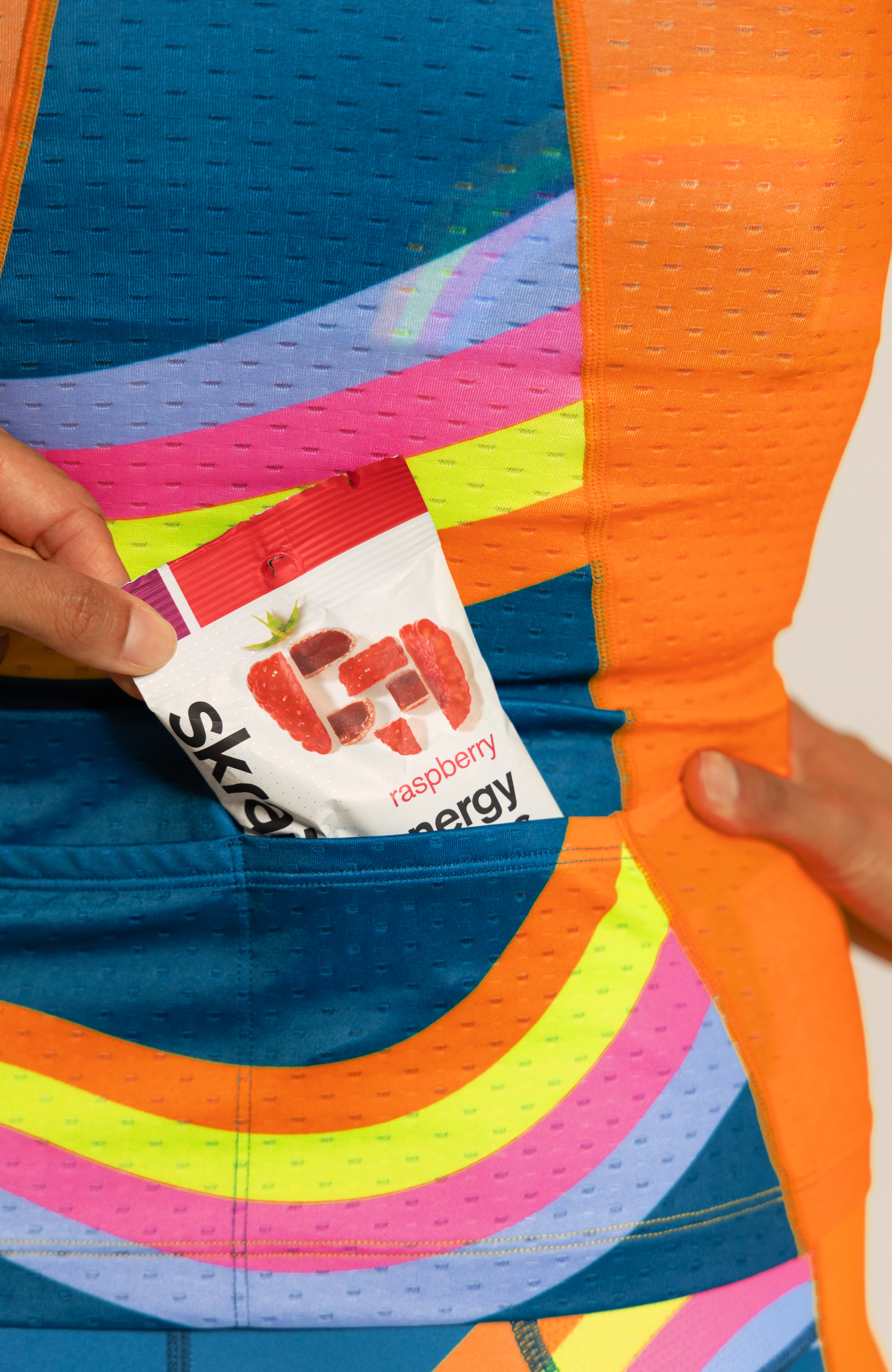 Coeur Sports Braless Tri Tank Braless Triathlon Tank Top in Groovy