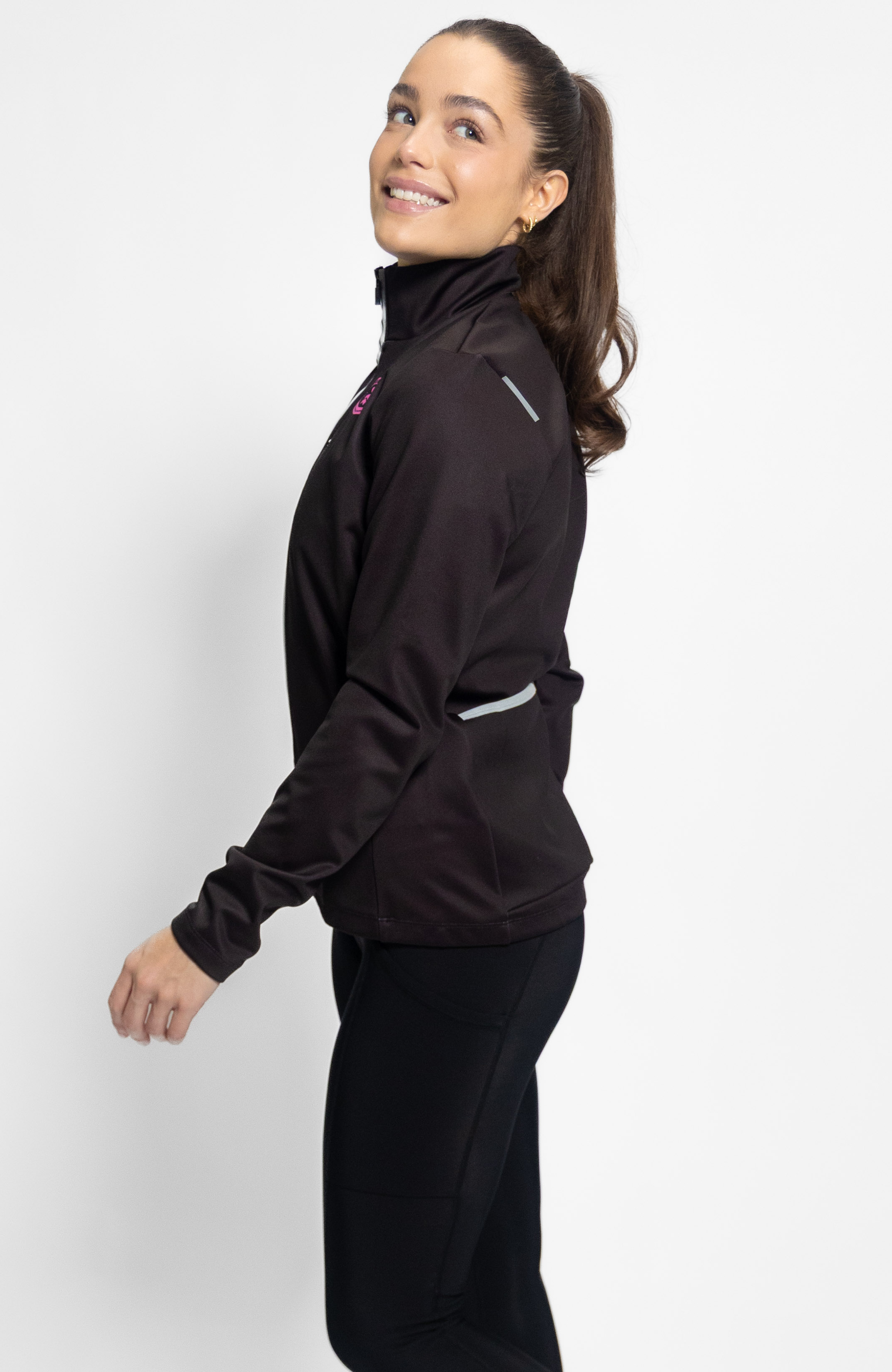 Coeur Sports Cycling Jacket Thermal Cycling Jacket in Black