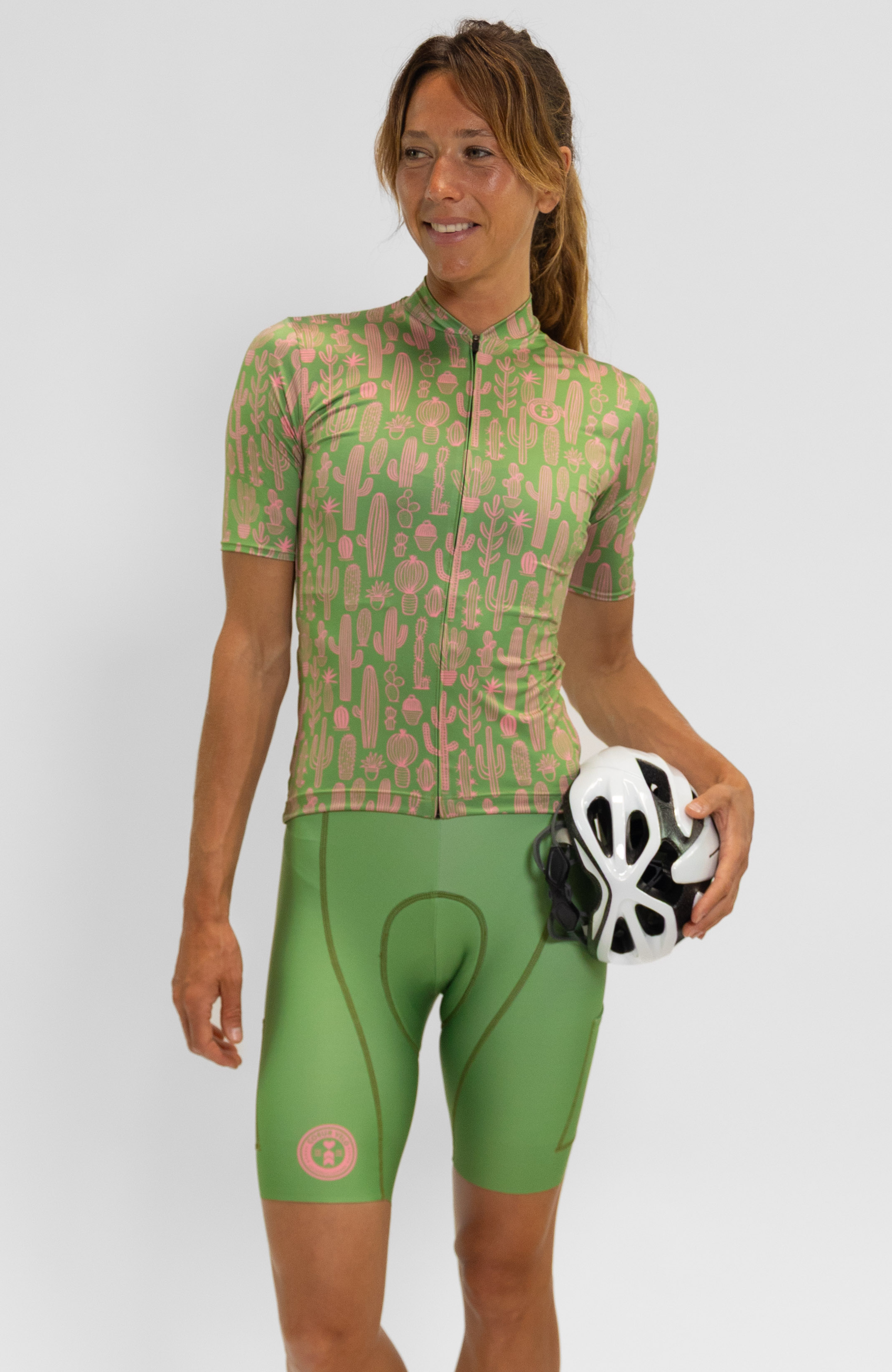 Coeur Sports Cycling Jersey Women's Cycling Jersey in Cactus