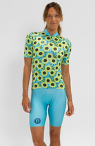 Coeur Sports Cycling Jersey Women's Cycling Jersey in Sunflowers