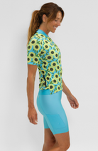 Coeur Sports Cycling Jersey Women's Cycling Jersey in Sunflowers