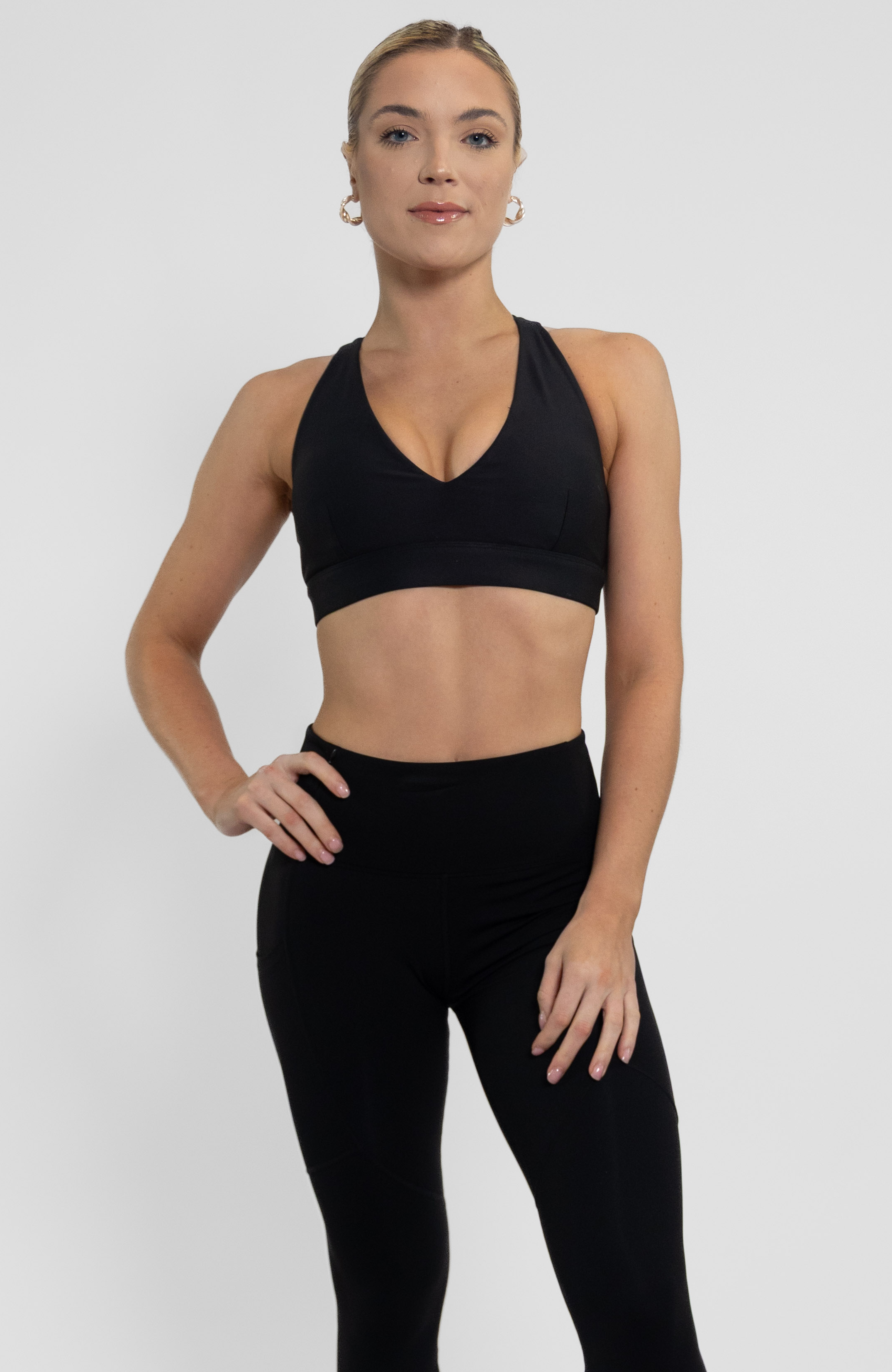 Coeur Sports Deep V Yoga Bra