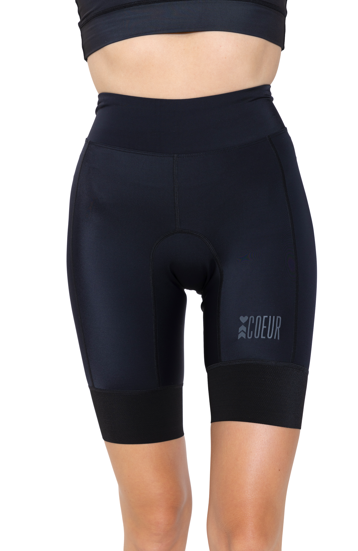 Coeur Sports Powerband Tri Short Italiana Little Black 8" Triathlon Shorts