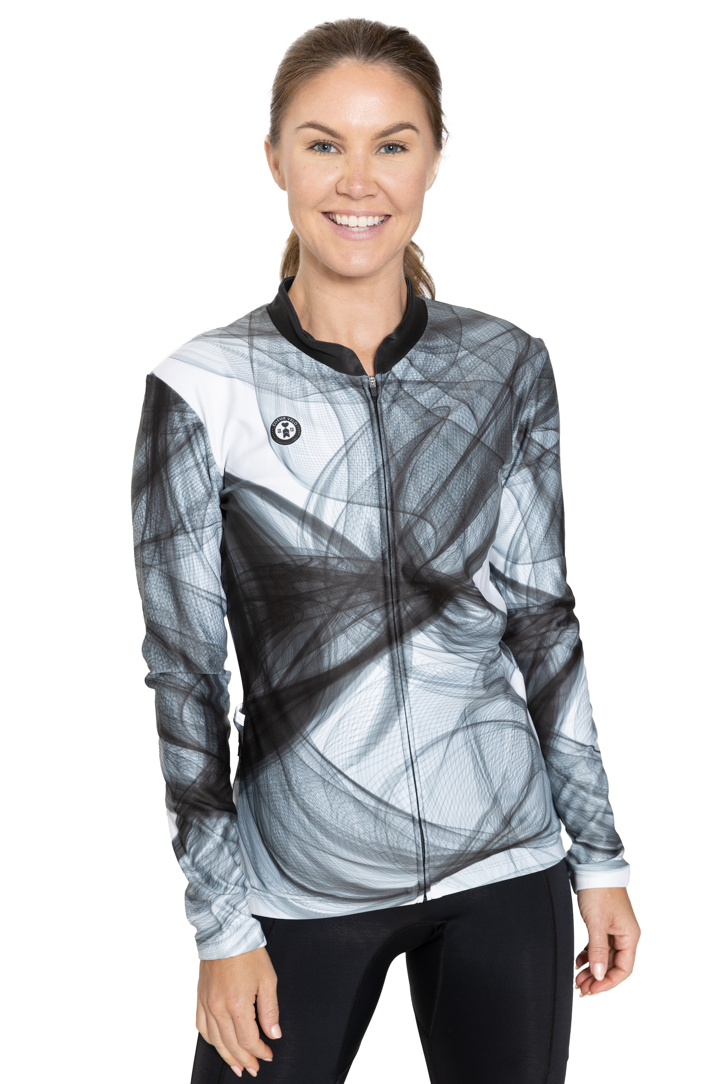 Coeur Sports Long Sleeve Cycling Jersey Smoke Thermal Jersey