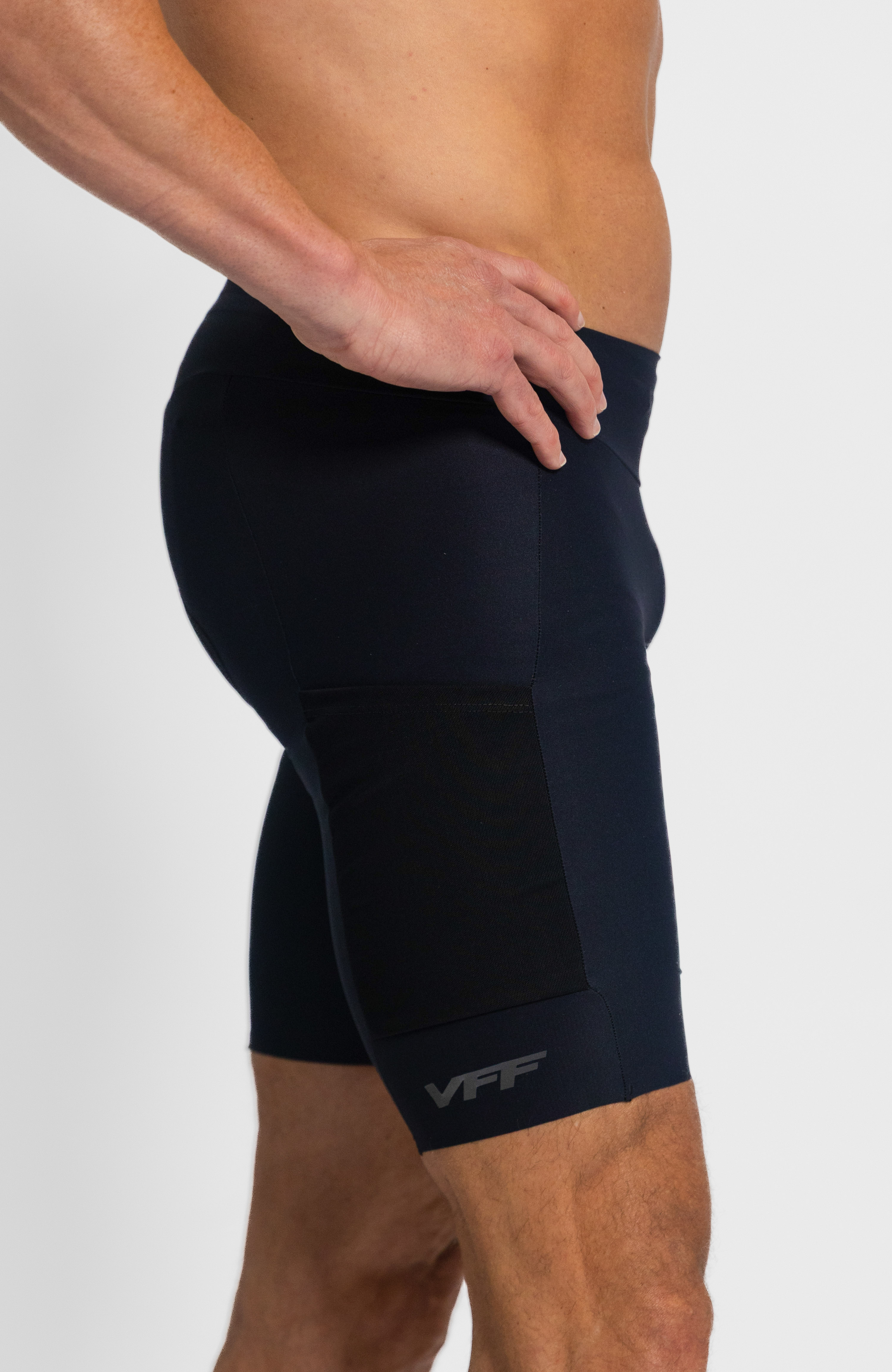 Coeur Sports Men Tri Short VFF Stealth Tri Short in Black