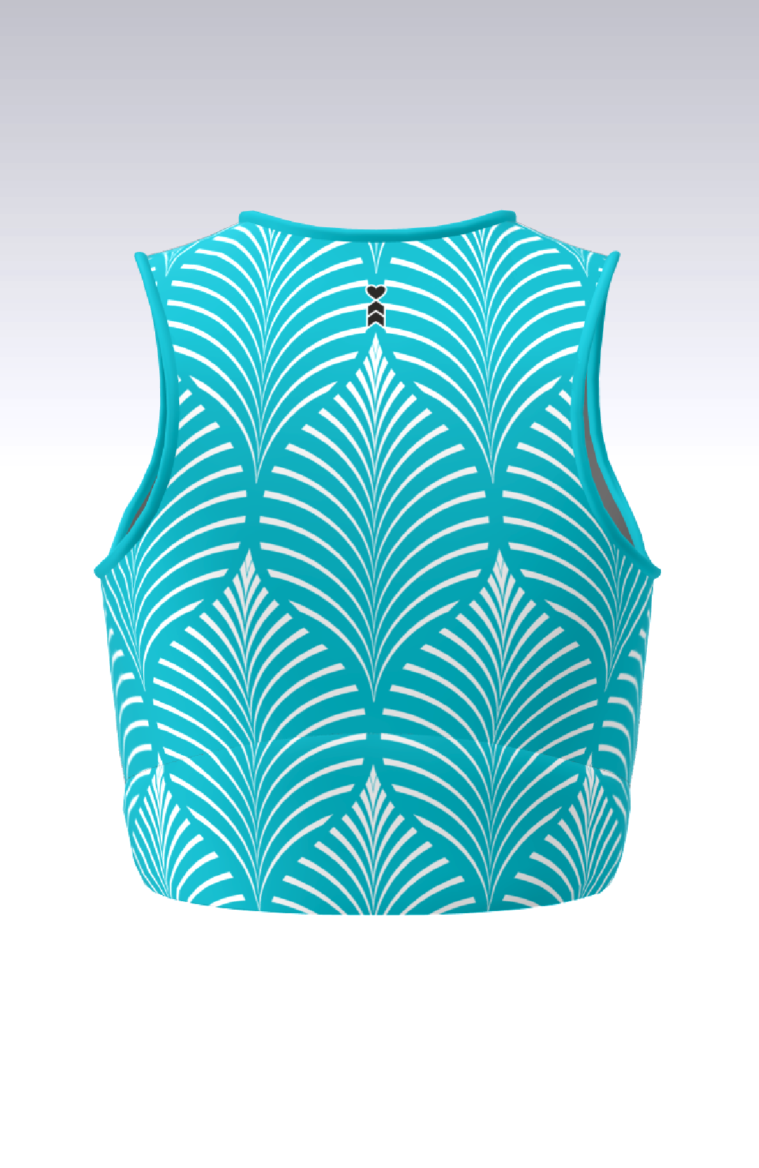 Coeur Sports Run Crop Top PRESALE! Filigree Women's Running Tech Crop