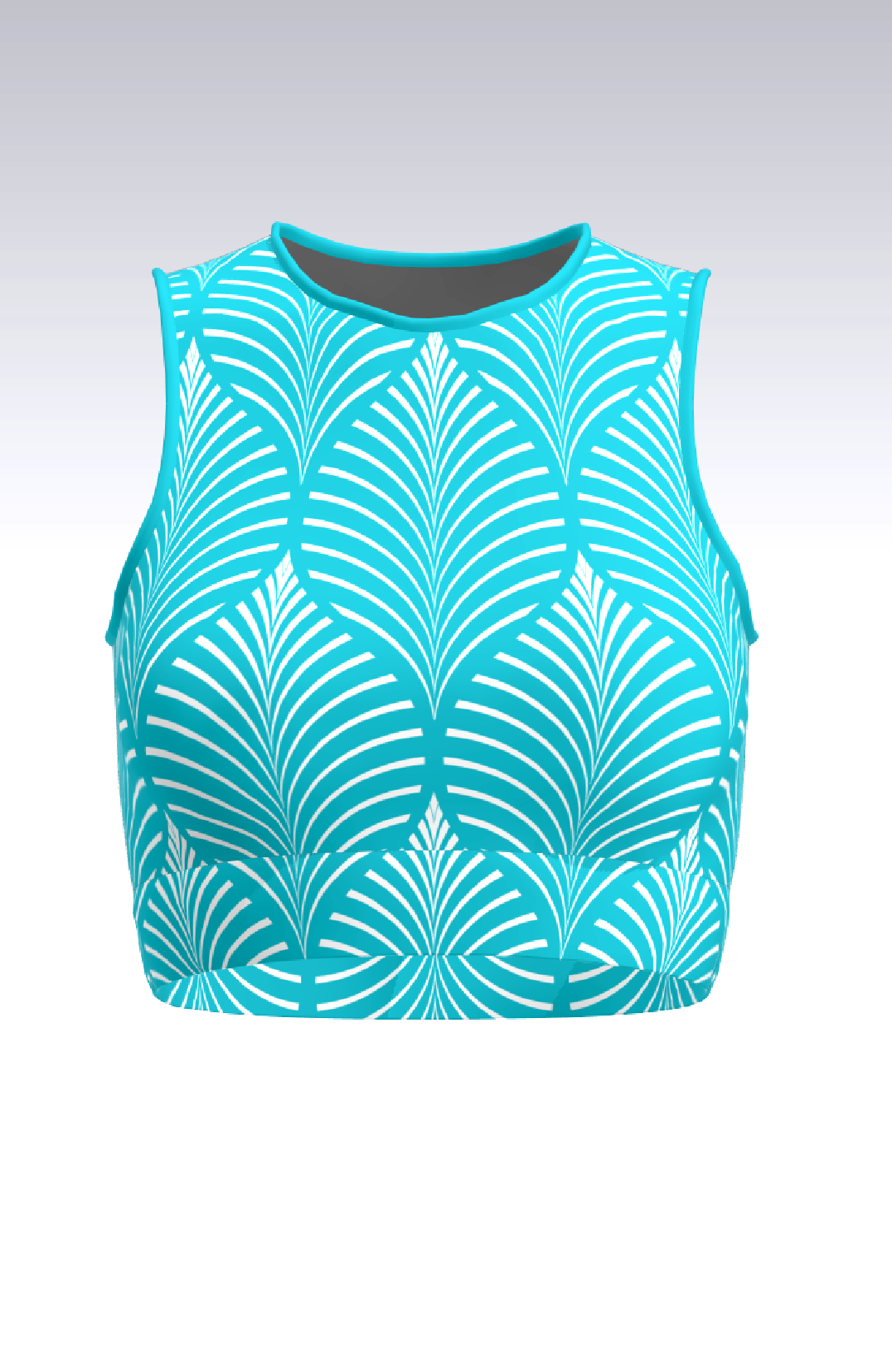 Coeur Sports Run Crop Top PRESALE! Filigree Women's Running Tech Crop