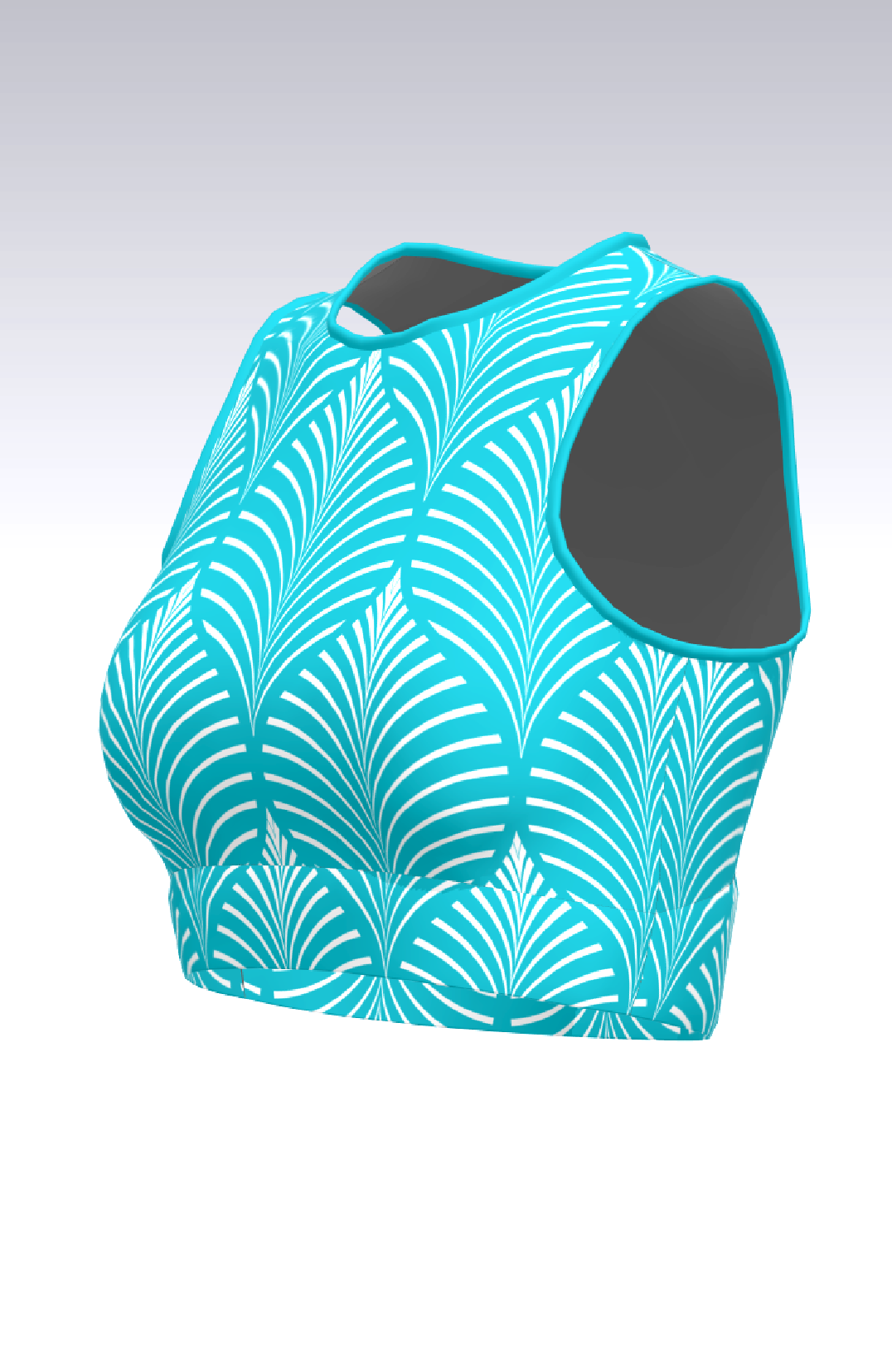 Coeur Sports Run Crop Top PRESALE! Filigree Women's Running Tech Crop