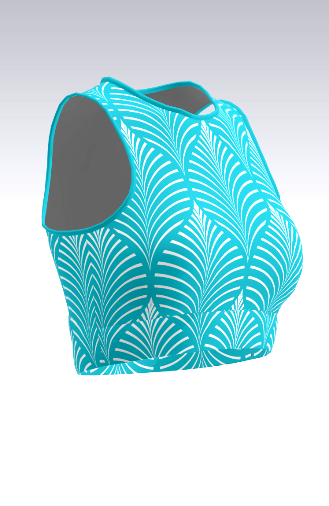 Coeur Sports Run Crop Top PRESALE! Filigree Women's Running Tech Crop