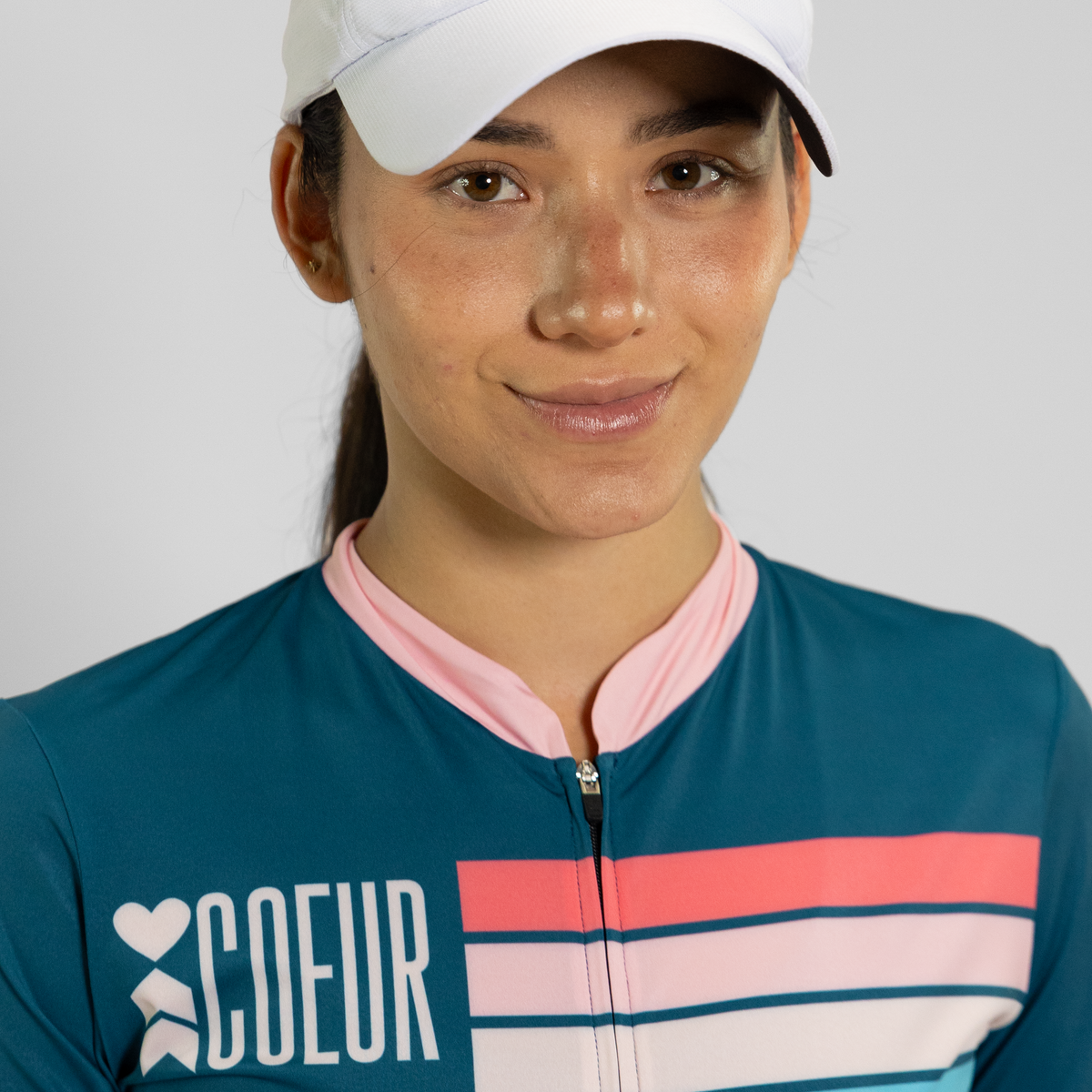 Run Hat White - Rose Gold Coeur Logo – Coeur Sports display picture 1
