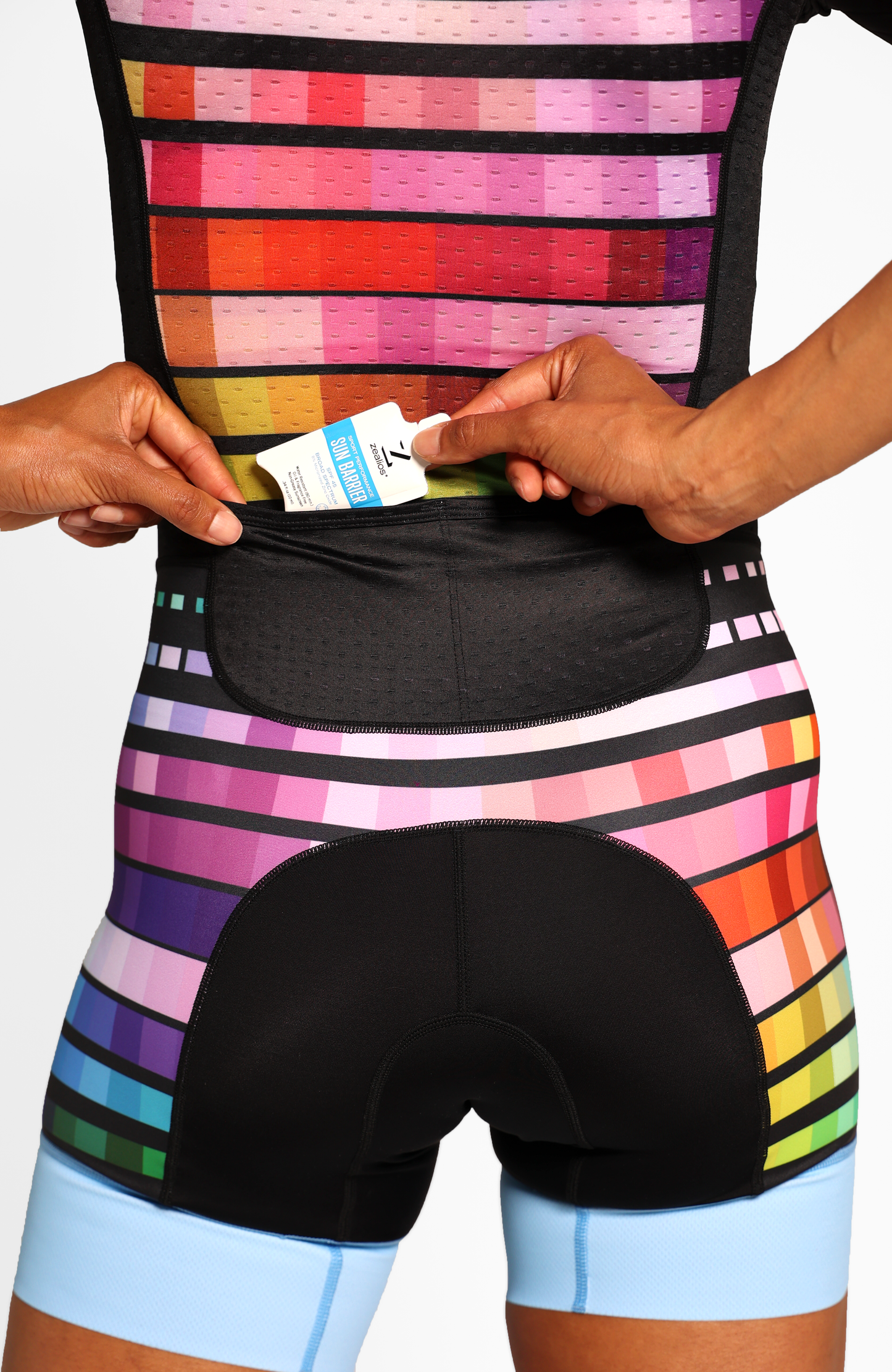 Coeur Sports Sleeved Tri Suit Cyberchic Women's Sleeved One Piece Triathlon Suit