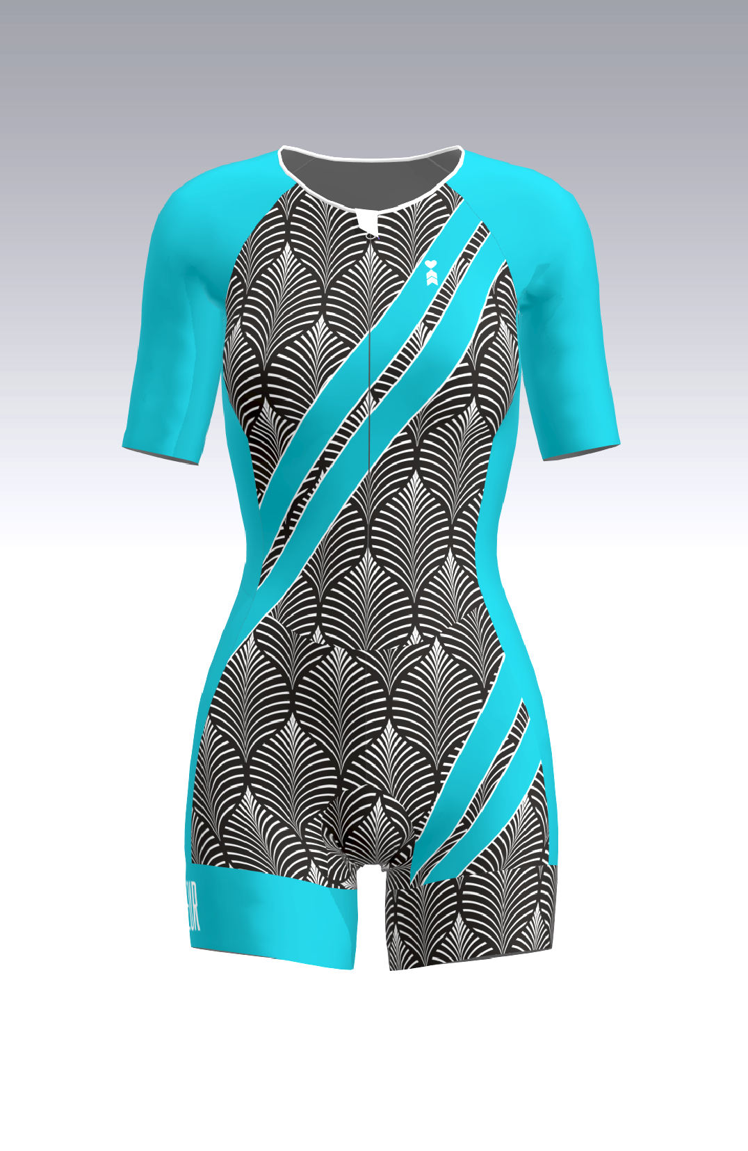 Coeur Sports Sleeved Tri Suit PRESALE! Filigree Women's Sleeved One Piece Triathlon Suit