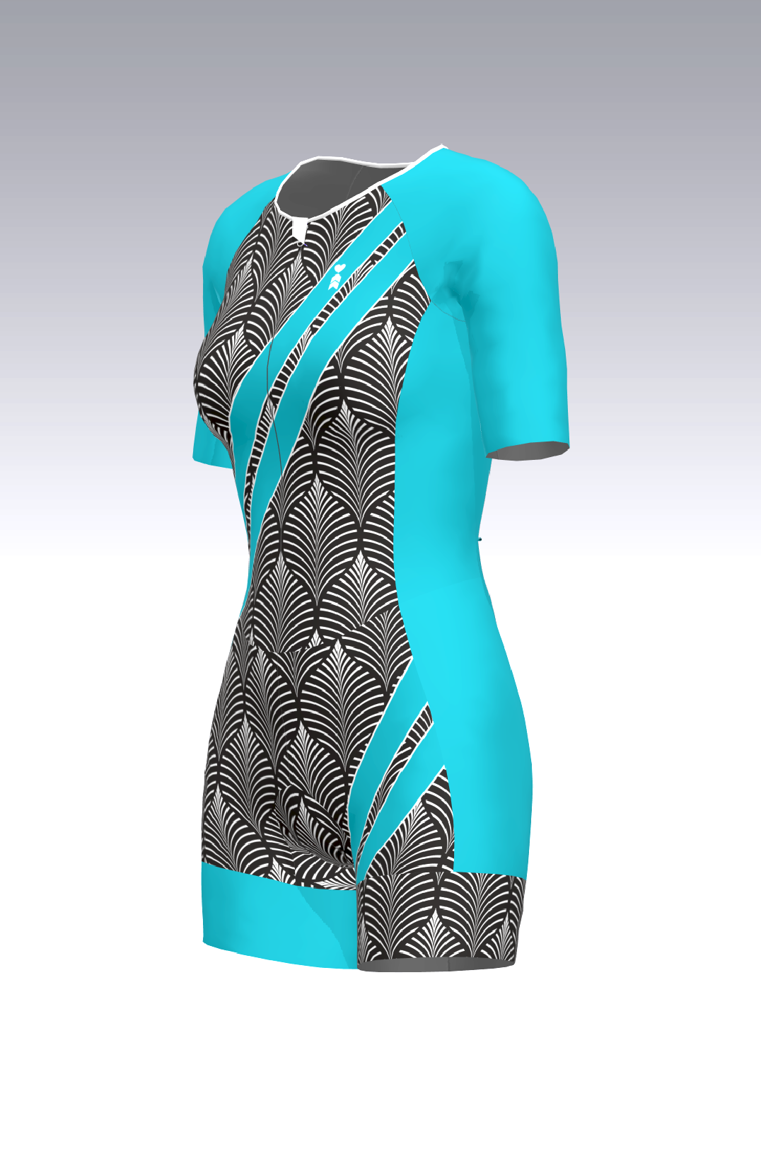 Coeur Sports Sleeved Tri Suit PRESALE! Filigree Women's Sleeved One Piece Triathlon Suit
