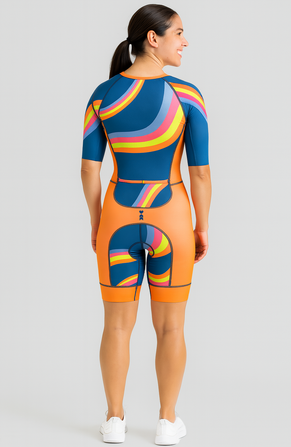 Coeur Sports Sleeved Tri Suit Sleeved Trisuit in Groovy