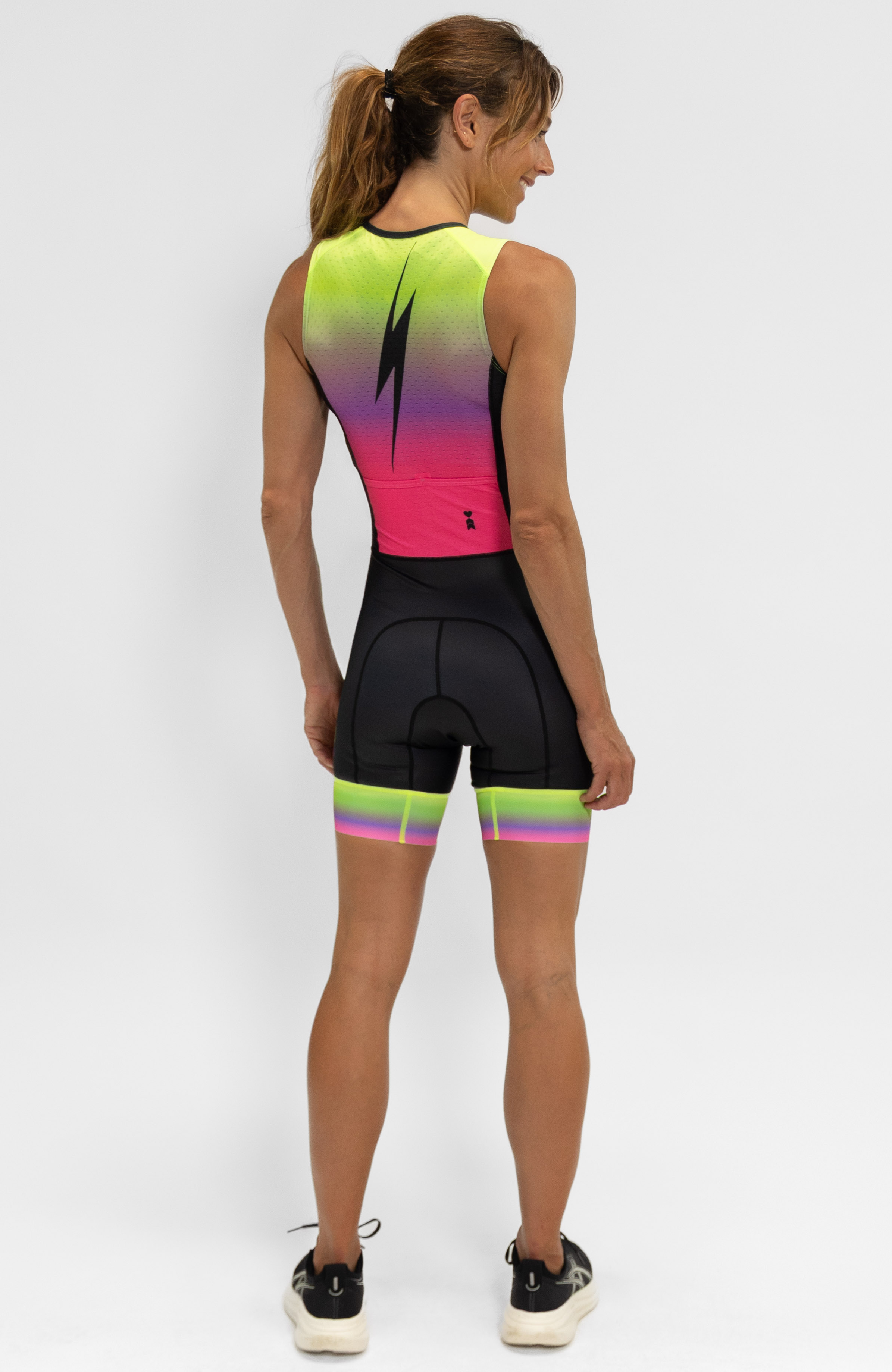 Coeur Sports Sleeved Tri Suit Sleeveless Trisuit in Voltage