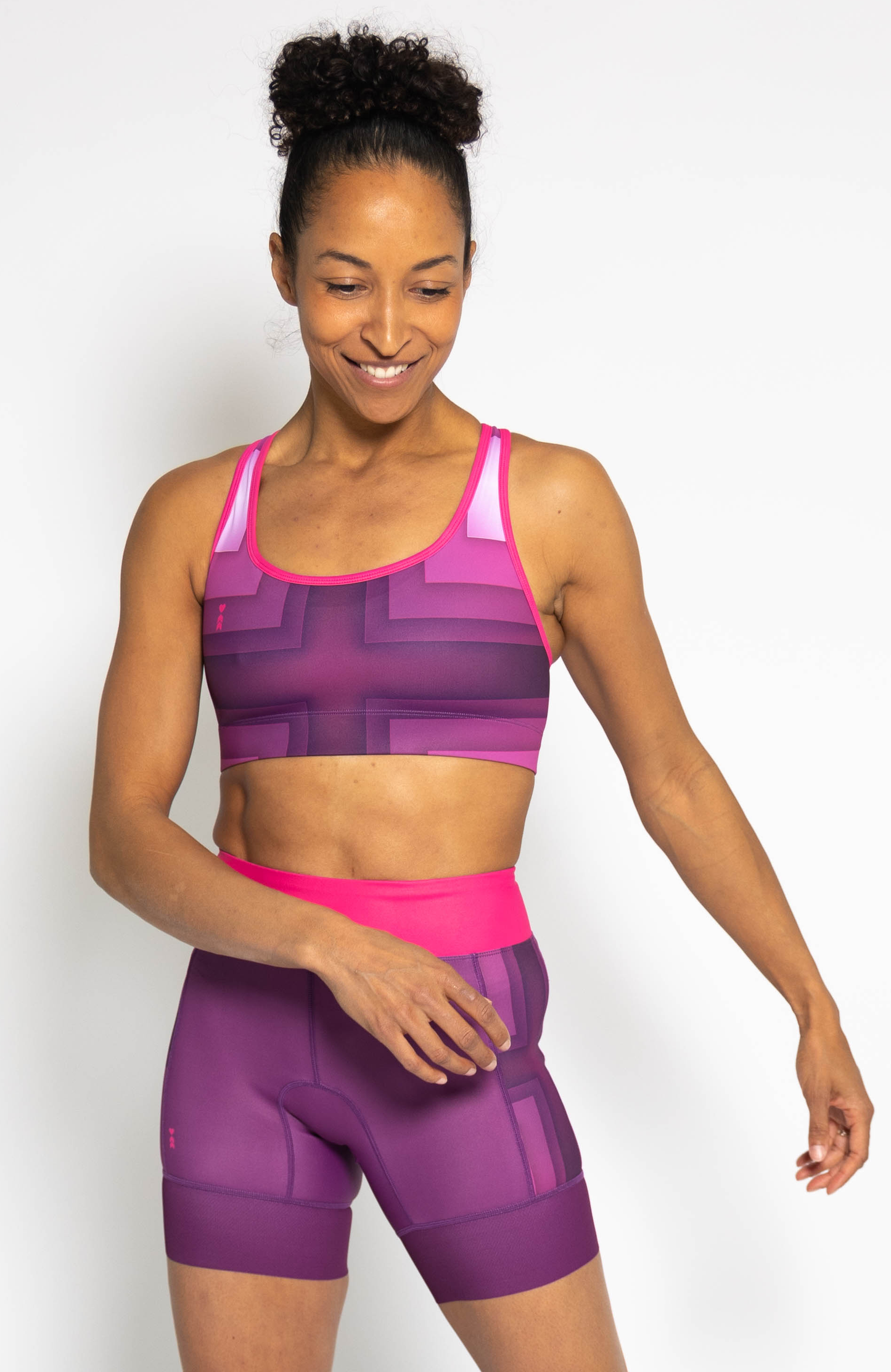 Coeur Sports Sports Bra Deep Purple Pocket Sports Bra
