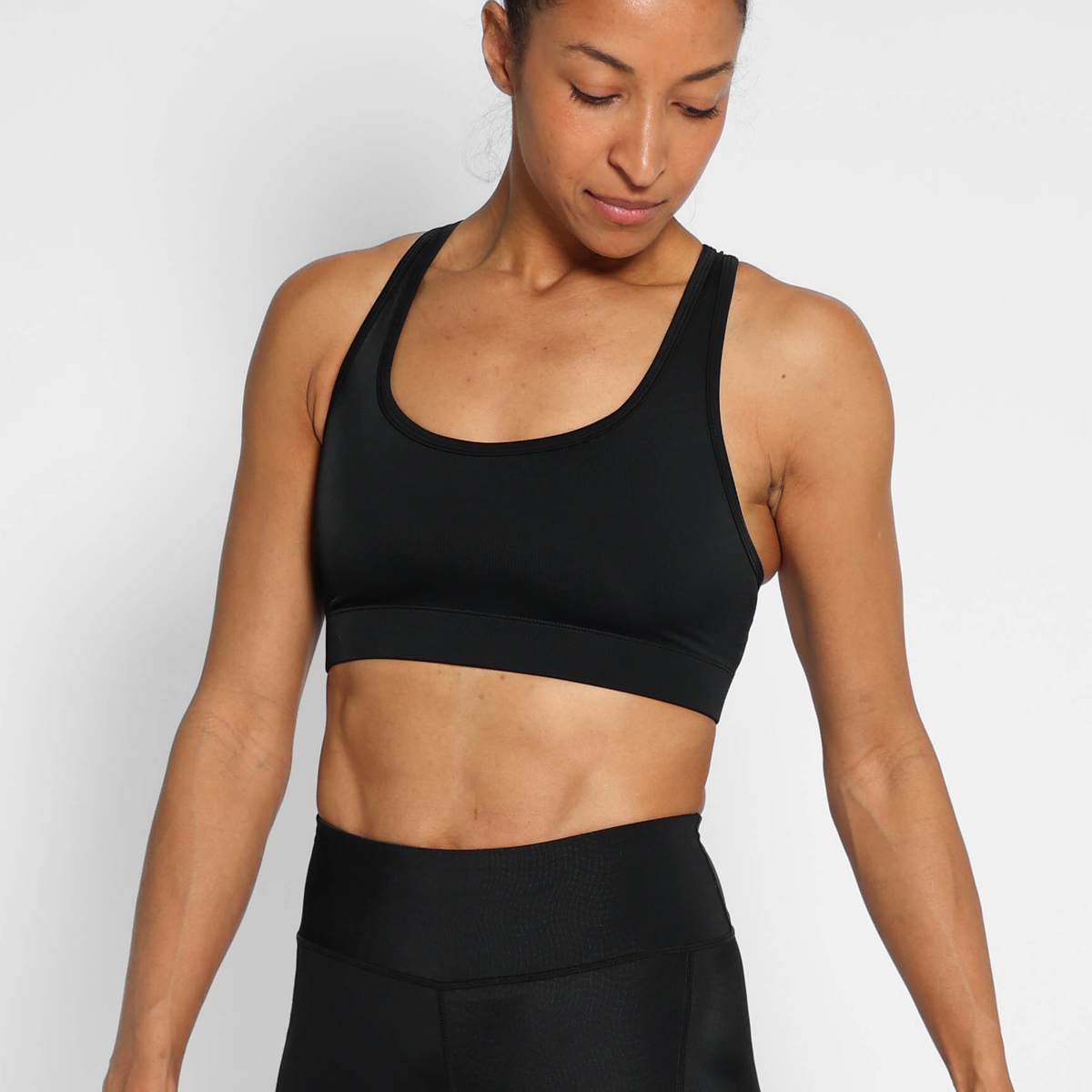 Barre Bra - Black Comfortable Sports Bra