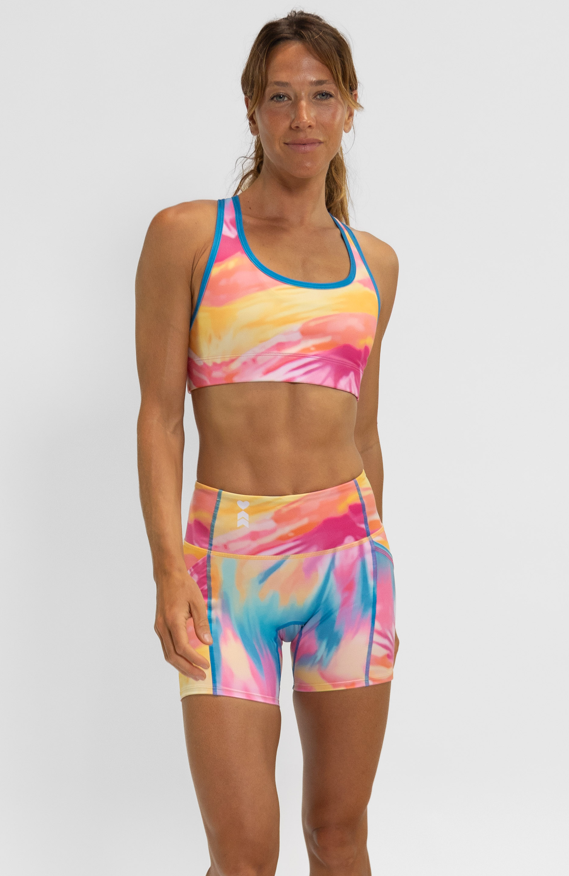 Coeur Sports Sports Bra Pocket Sports Bra in Aloha