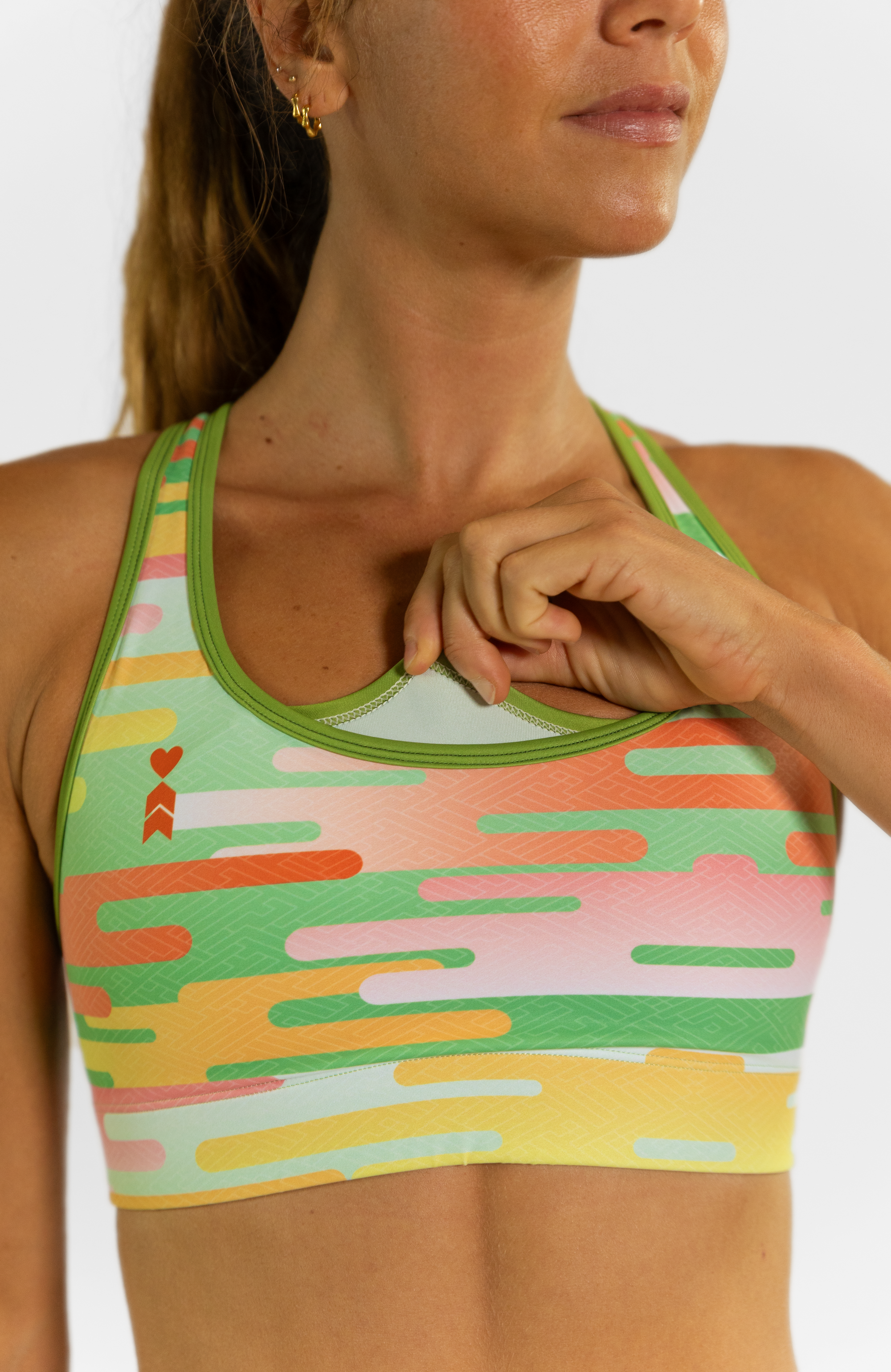 Coeur Sports Sports Bra Wabi Sabi Pocket Sports Bra