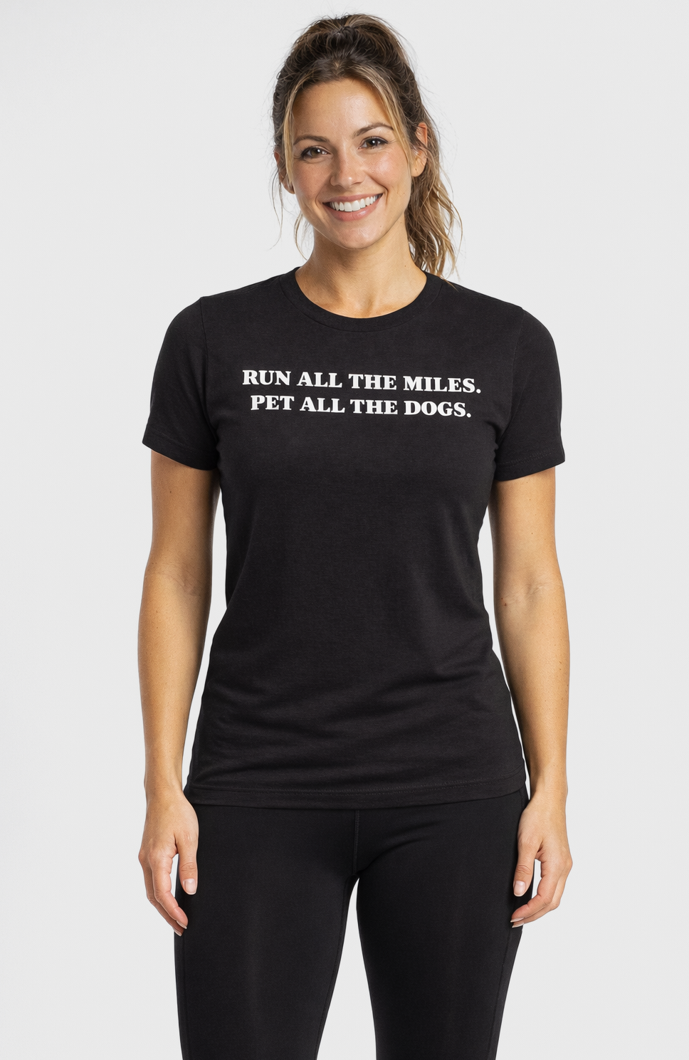 Coeur Sports Tee Run All The Miles Tee