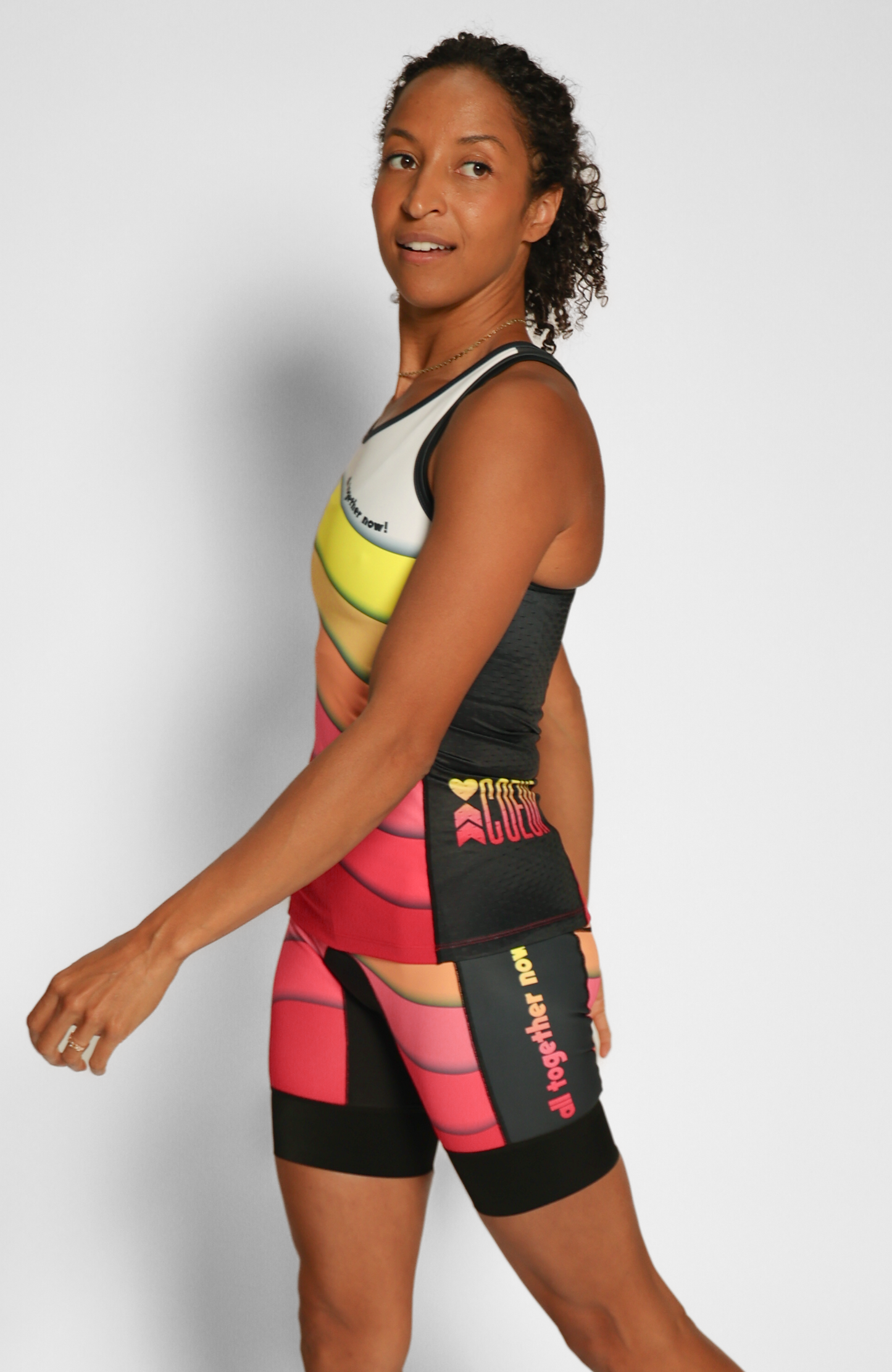 Coeur Sports Tri Tank All Together Collection 23 Women's Triathlon Tank with Shelf Bra