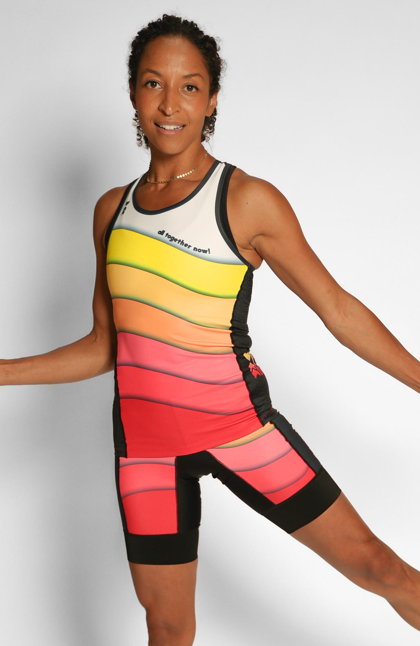 Coeur Sports Tri Tank All Together Collection 23 Women's Triathlon Tank with Shelf Bra