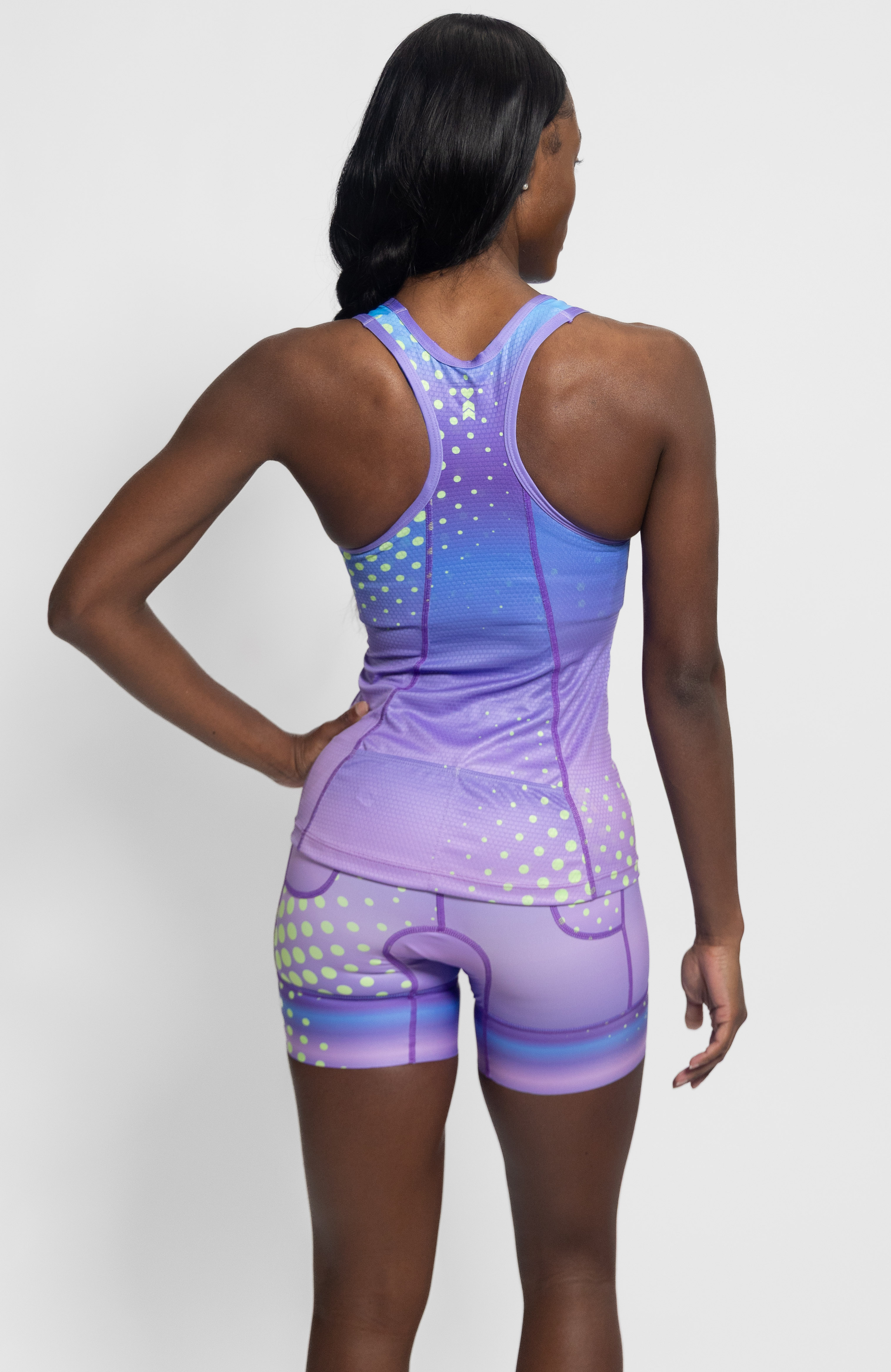Coeur Sports Tri Tank Triathlon Tank Top with Shelf Bra in Plush