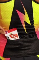 Coeur Sports Tri Tank Triathlon Tank Top with Shelf Bra in Voltage