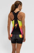 Coeur Sports Tri Tank Triathlon Tank Top with Shelf Bra in Voltage