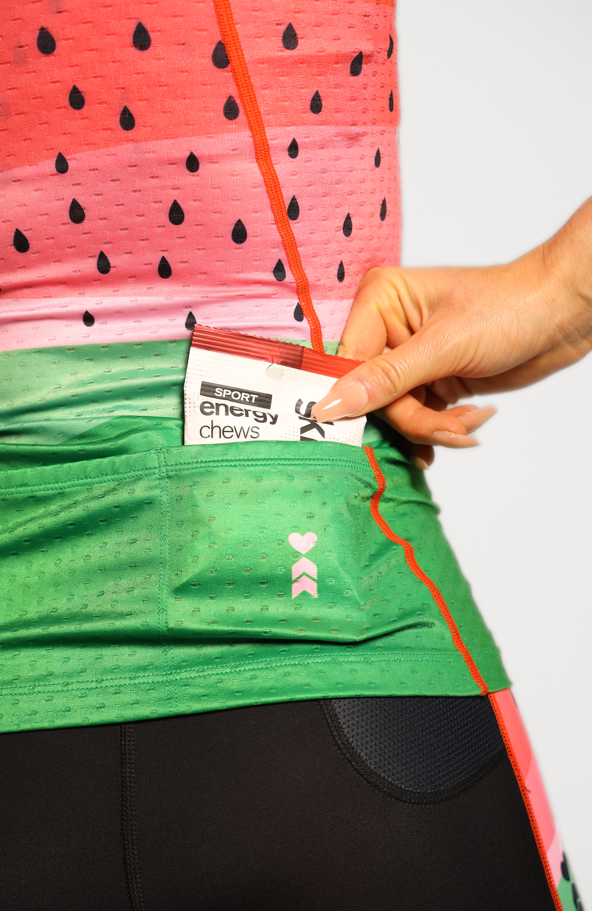 Coeur Sports Tri Tank Watermelon Women's Triathlon Tank with Shelf Bra