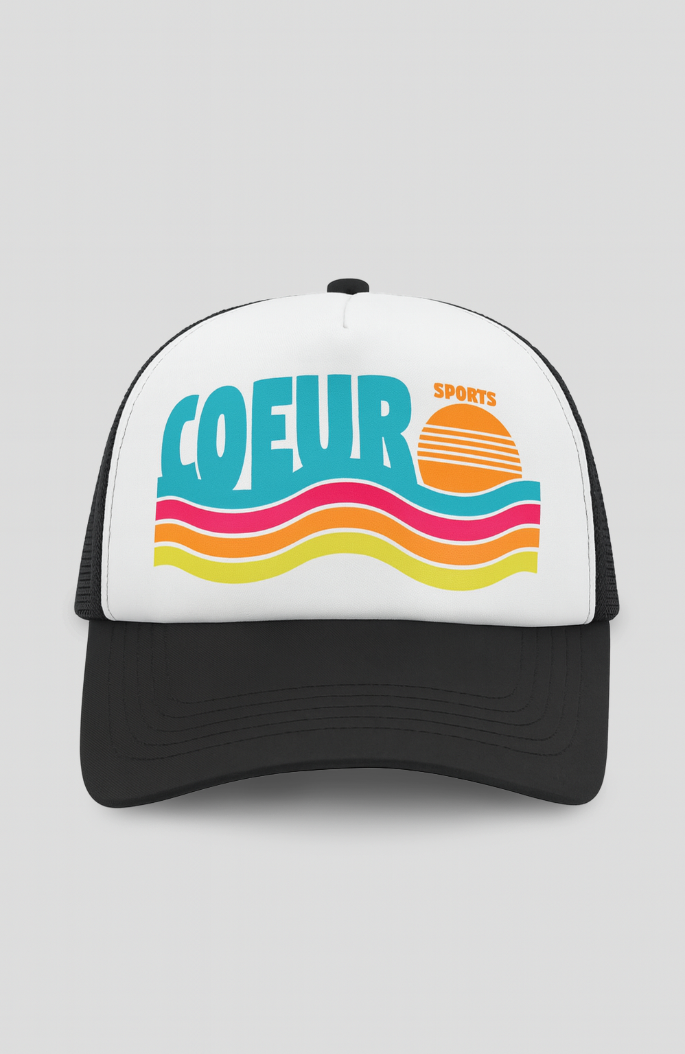 Coeur Sports Trucker Hat ONE SIZE / Black Coeur Wave Mesh Trucker