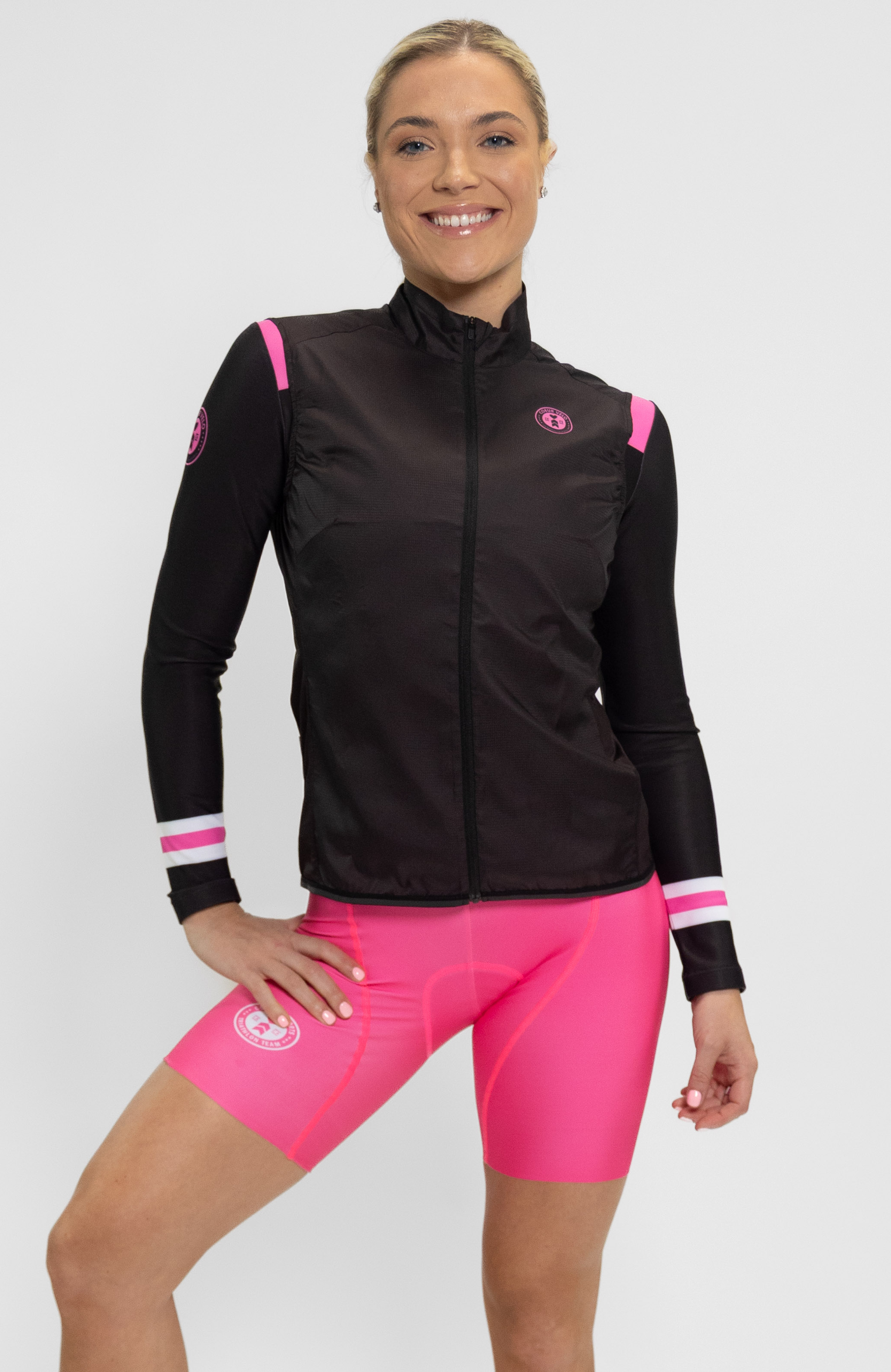 Coeur Sports Wind Vest Women's Shell Vest in Black