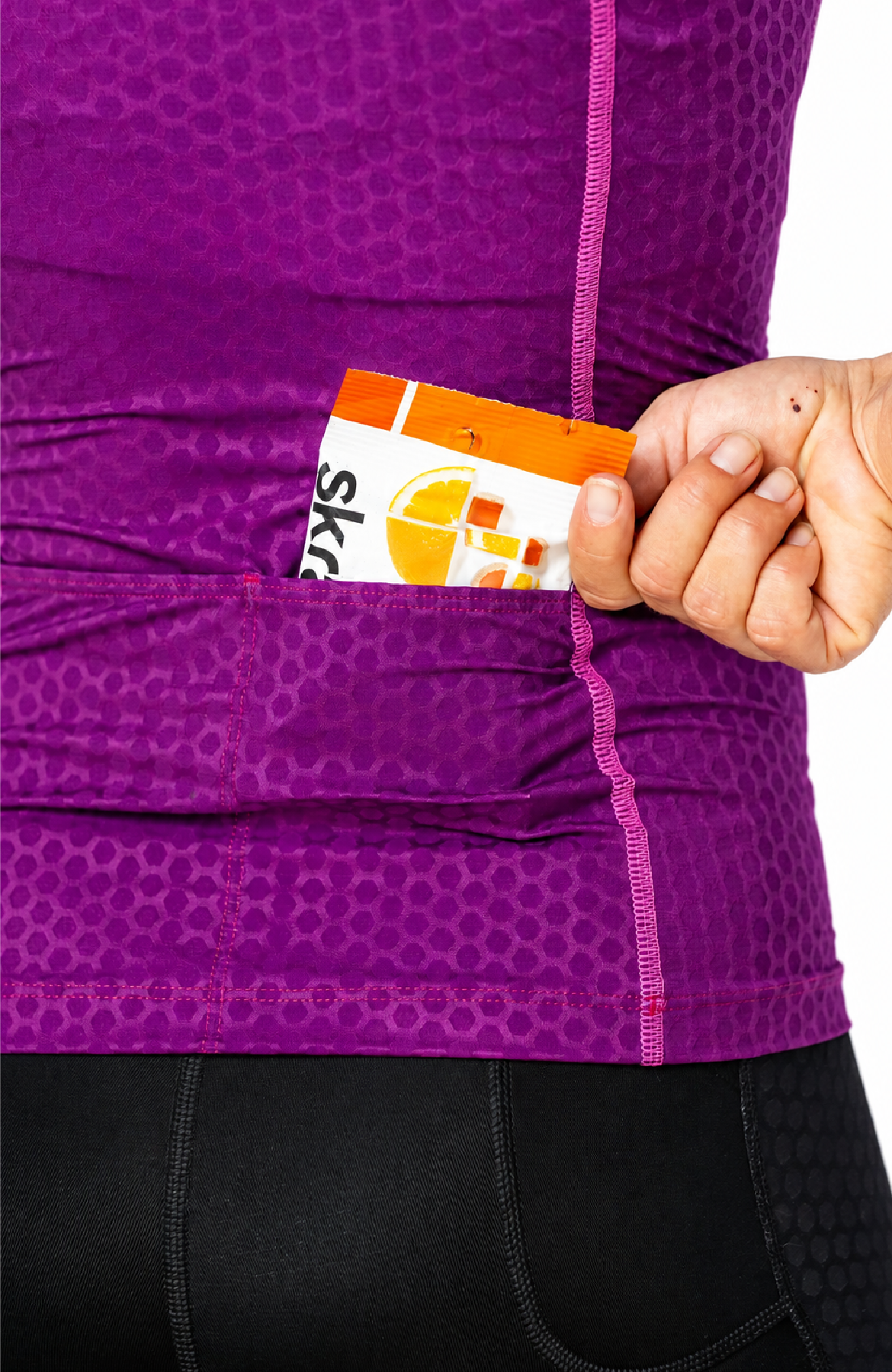 Coeur Sports Zele sleeved tri suit Zele Sleeved Aero Top in Plum