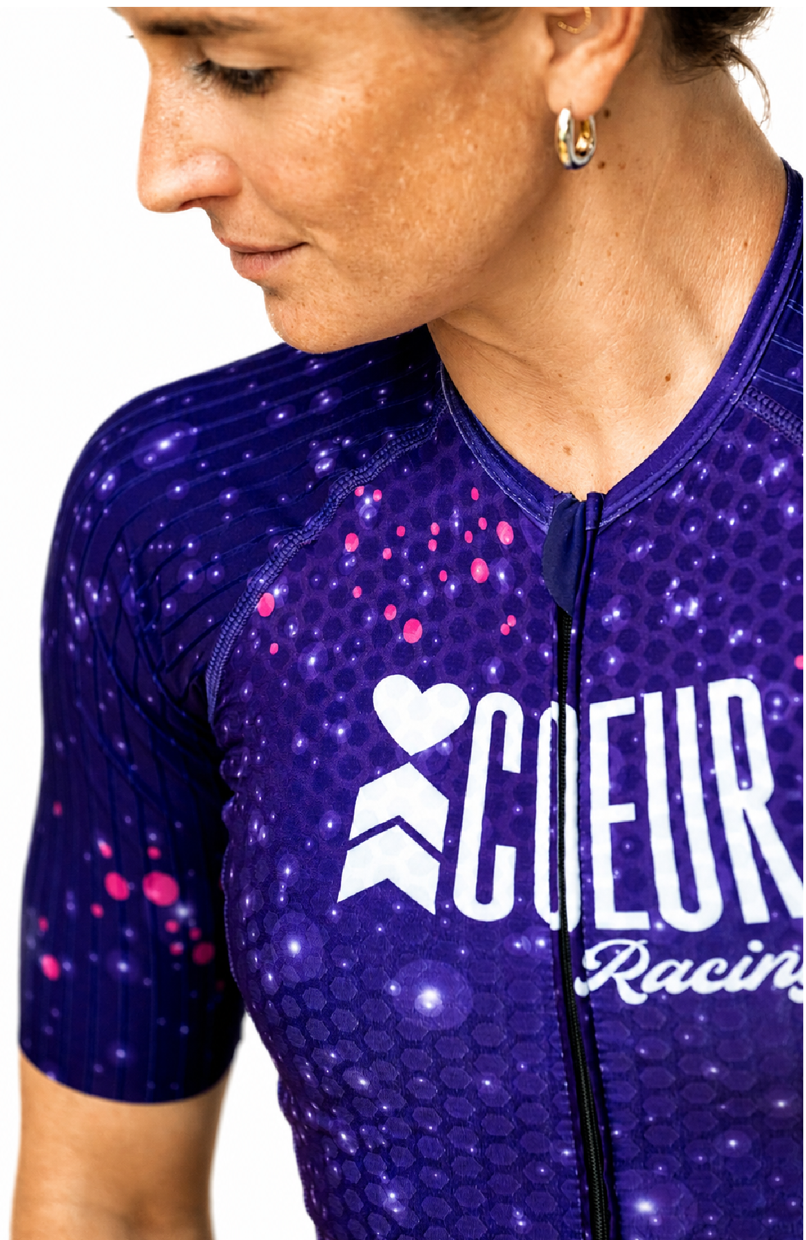 Coeur Sports Zele sleeved tri suit Zele Sleeved Triathlon Speedsuit in Galaxy