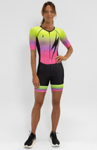 Coeur Sports Zele sleeved tri suit Zele Sleeved Triathlon Speedsuit in Voltage